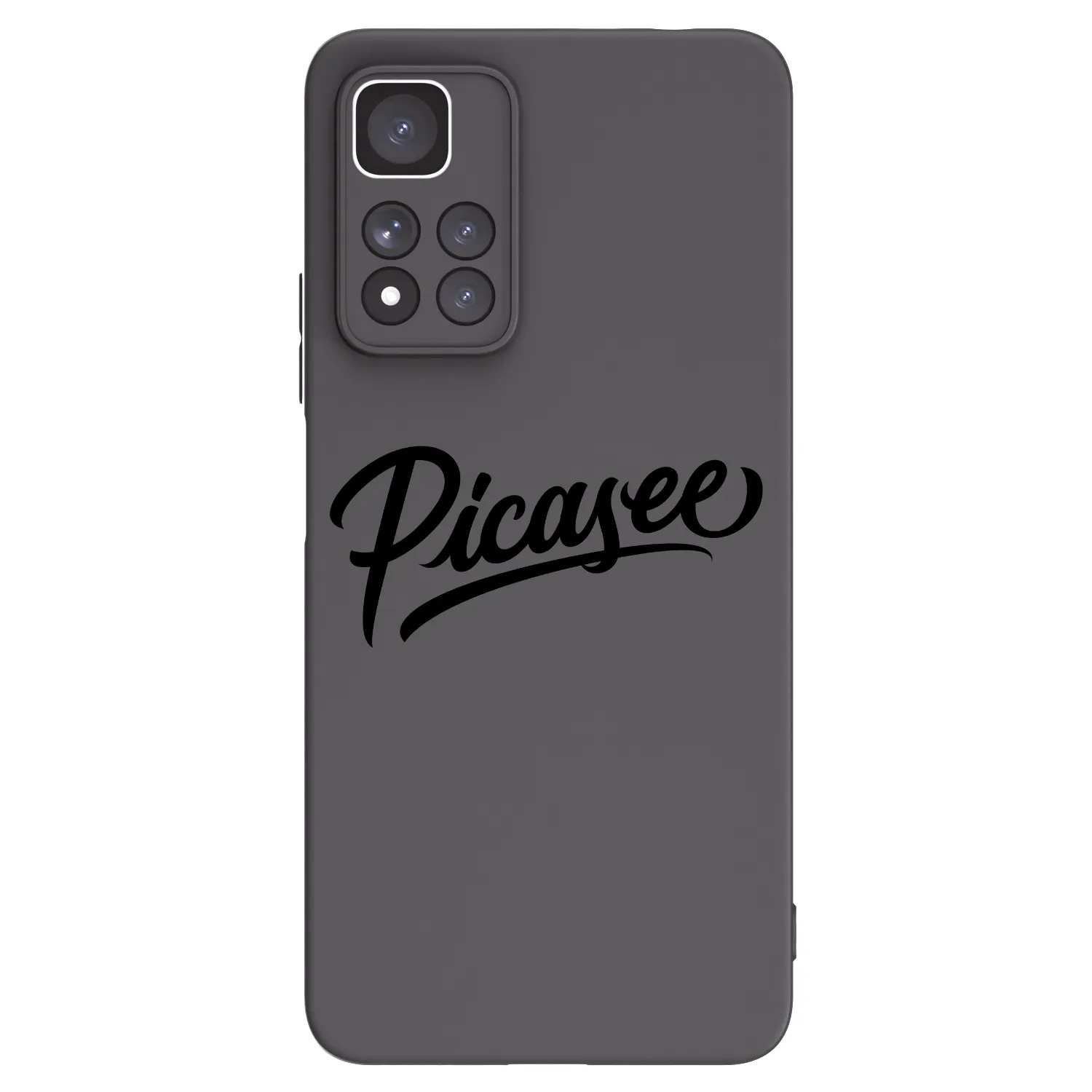 Picasee crna silikonska maskica za Xiaomi Redmi Note 11 Pro+ 5G - Picasee - old logo - black