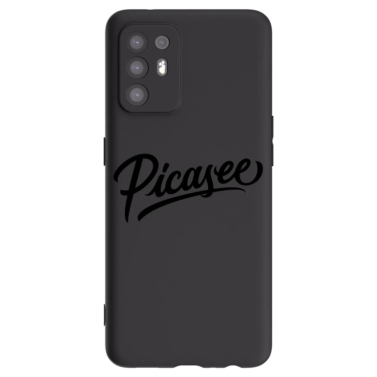 Picasee crna silikonska maskica za OPPO A94 5G - Picasee - old logo - black