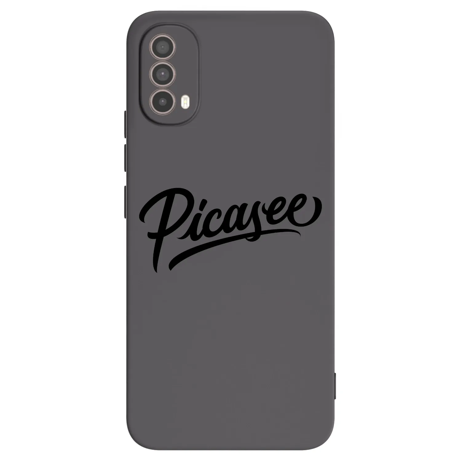 Picasee crna silikonska maskica za Motorola Moto E40 - Picasee - old logo - black