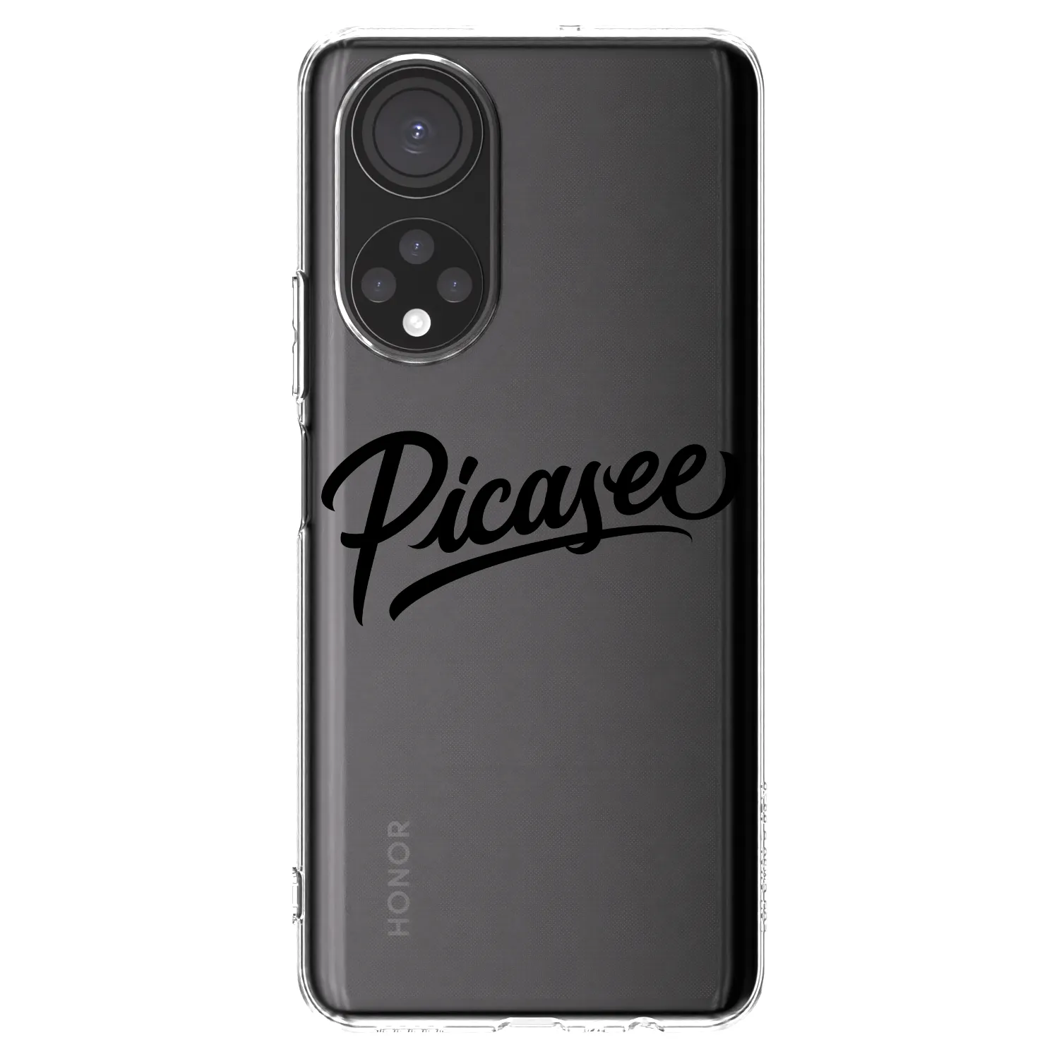 Picasee silikonska prozirna maskica za Honor X7 - Picasee - old logo - black
