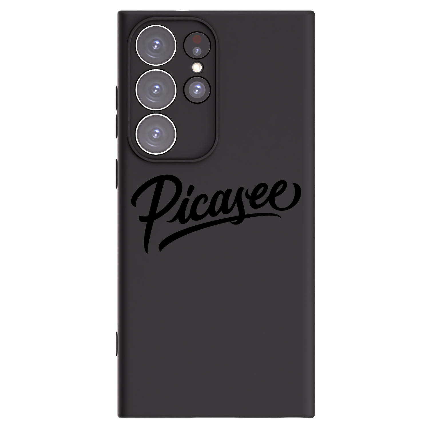 Picasee crna silikonska maskica za Samsung Galaxy S23 Ultra 5G - Picasee - old logo - black