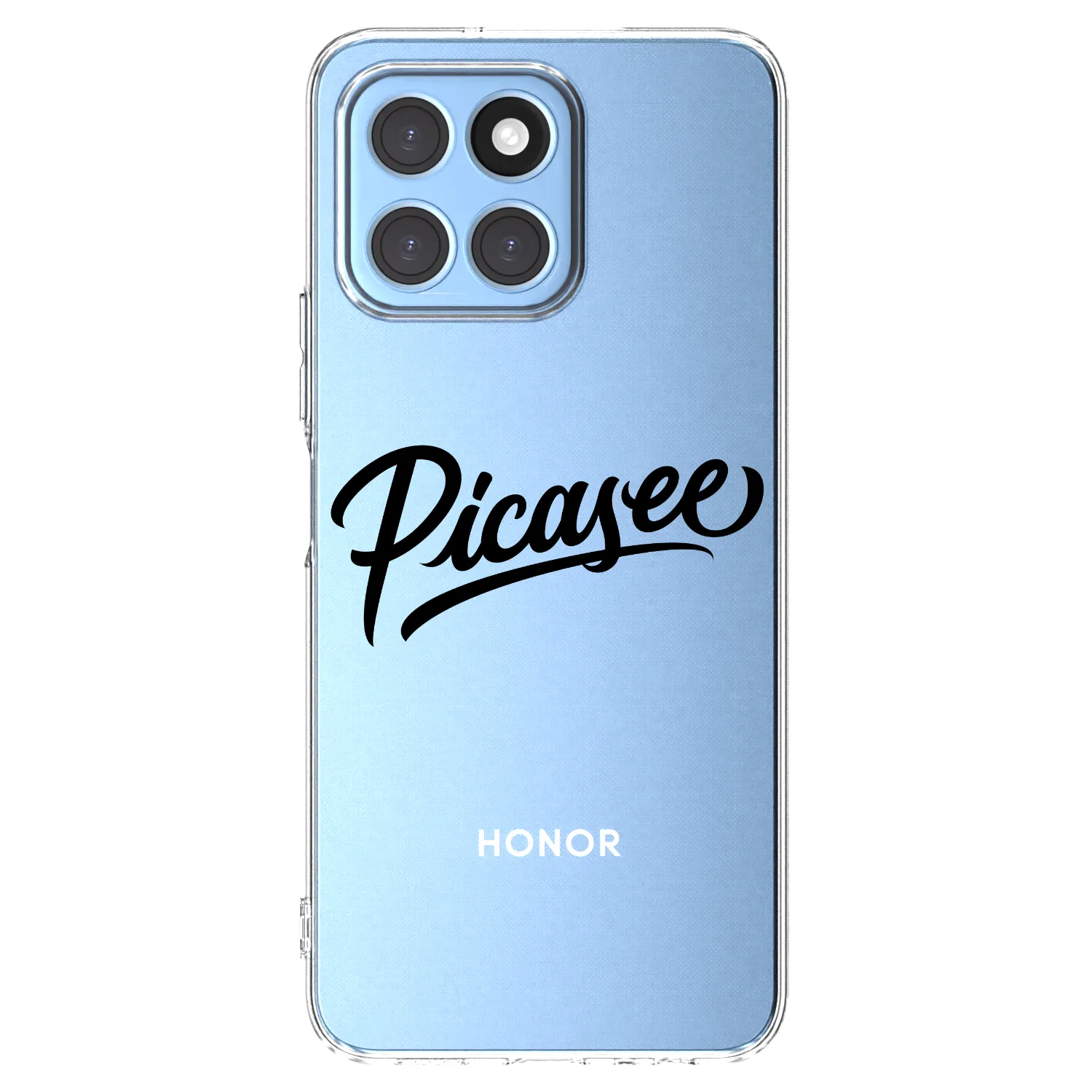 Picasee silikonska prozirna maskica za Honor X8 5G - Picasee - old logo - black