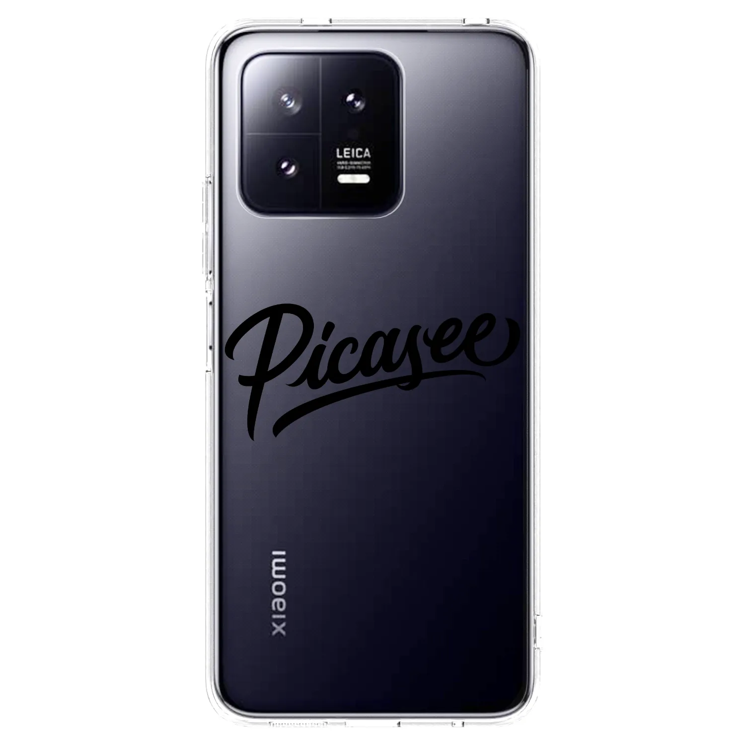 Picasee silikonska prozirna maskica za Xiaomi 13 Pro - Picasee - old logo - black