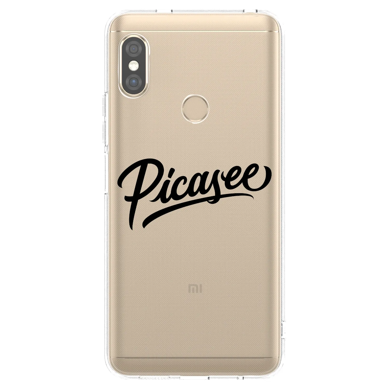 Picasee silikonska prozirna maskica za Xiaomi Redmi Note 5 Global - Picasee - old logo - black