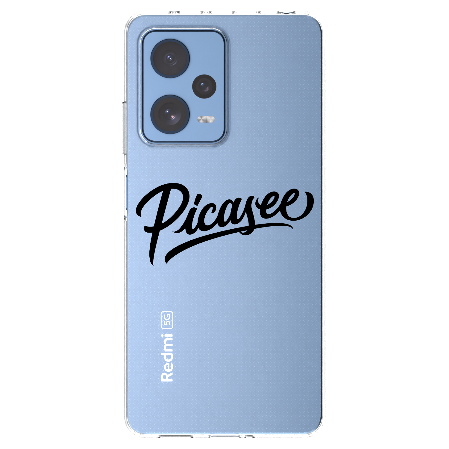 Picasee silikonska prozirna maskica za Xiaomi Redmi Note 12 Pro 5G - Picasee - old logo - black
