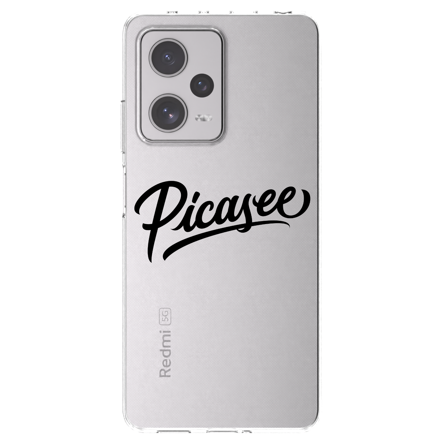 Picasee silikonska prozirna maskica za Xiaomi Redmi Note 12 Pro+ 5G - Picasee - old logo - black