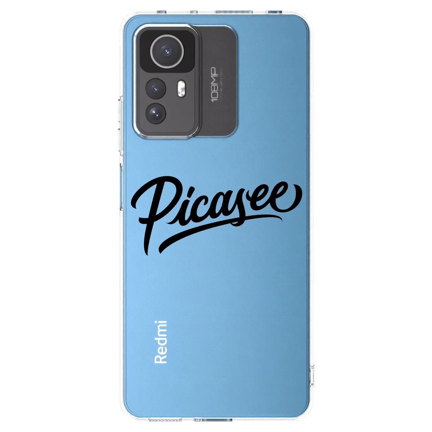 Picasee silikonska prozirna maskica za Xiaomi Redmi Note 12S - Picasee - old logo - black