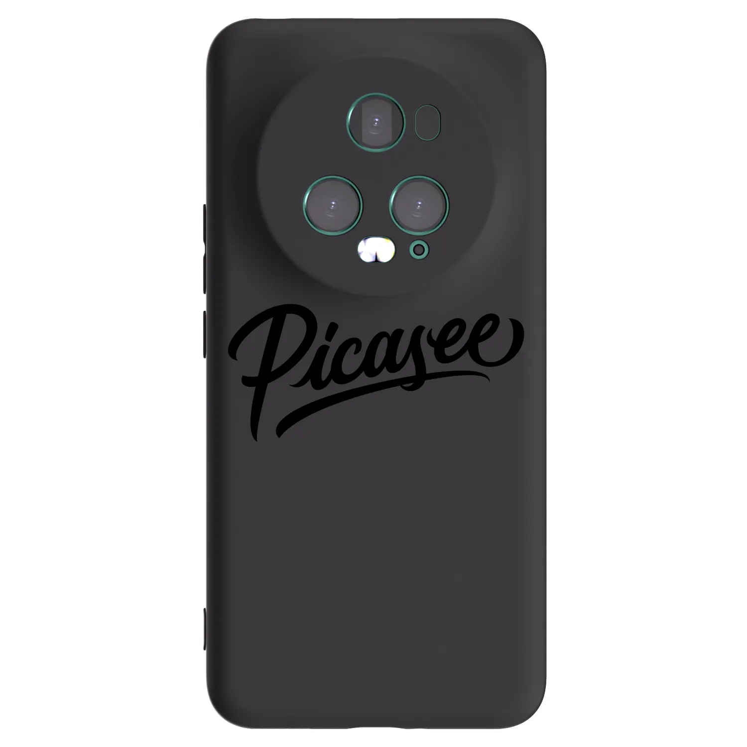 Picasee crna silikonska maskica za Honor Magic5 Pro - Picasee - old logo - black