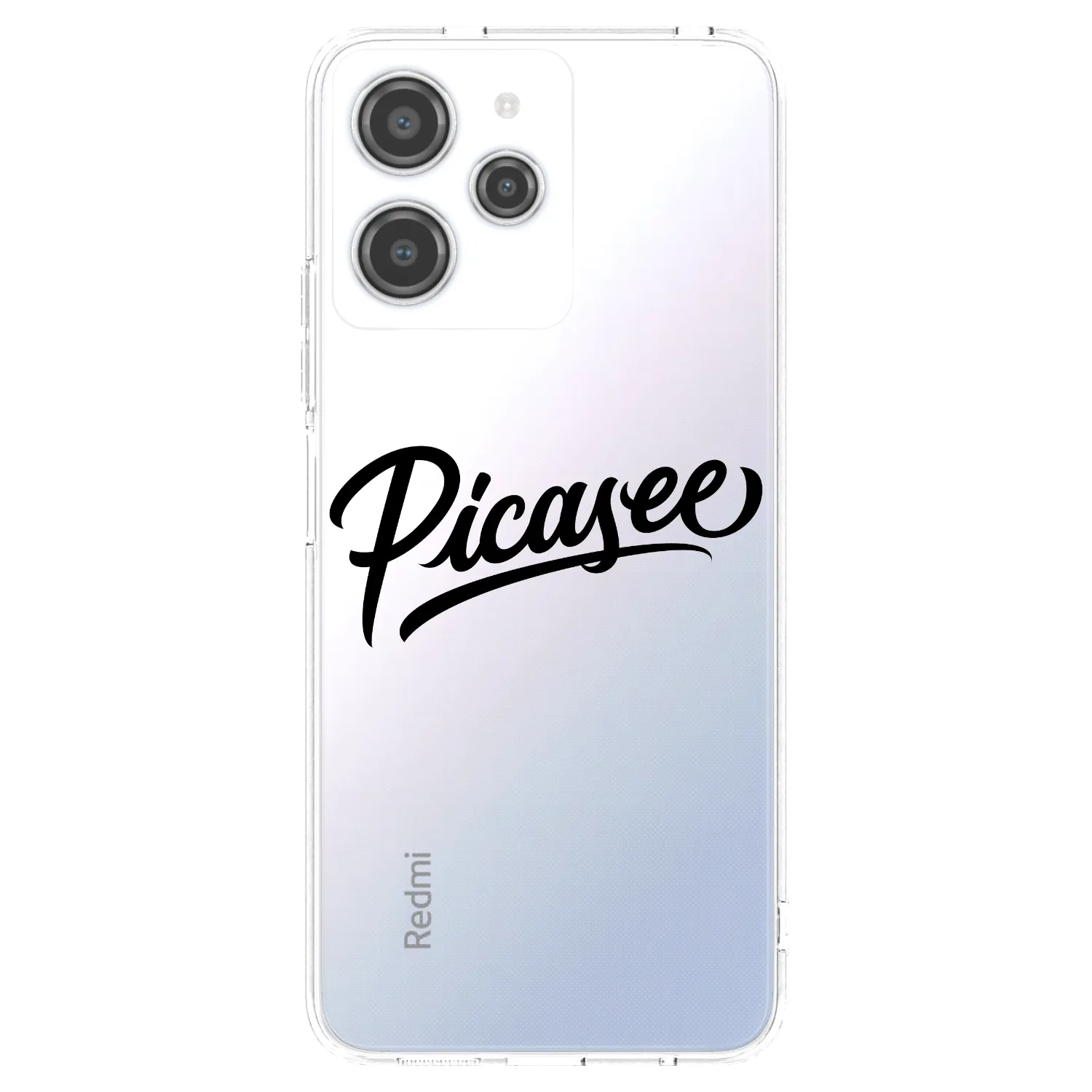 Picasee silikonska prozirna maskica za Xiaomi Redmi 12 4G - Picasee - old logo - black