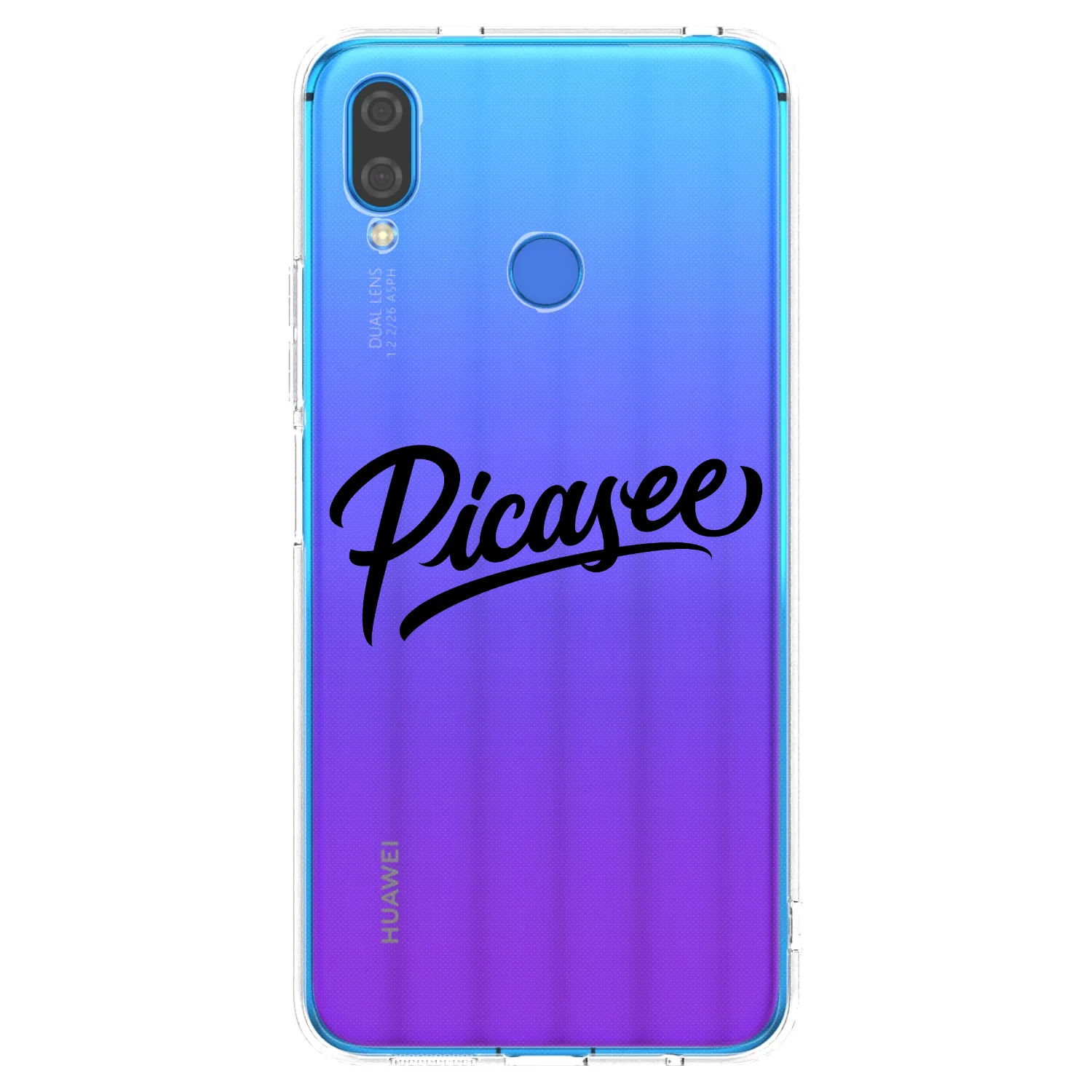 Picasee silikonska prozirna maskica za Huawei Nova 3i - Picasee - old logo - black