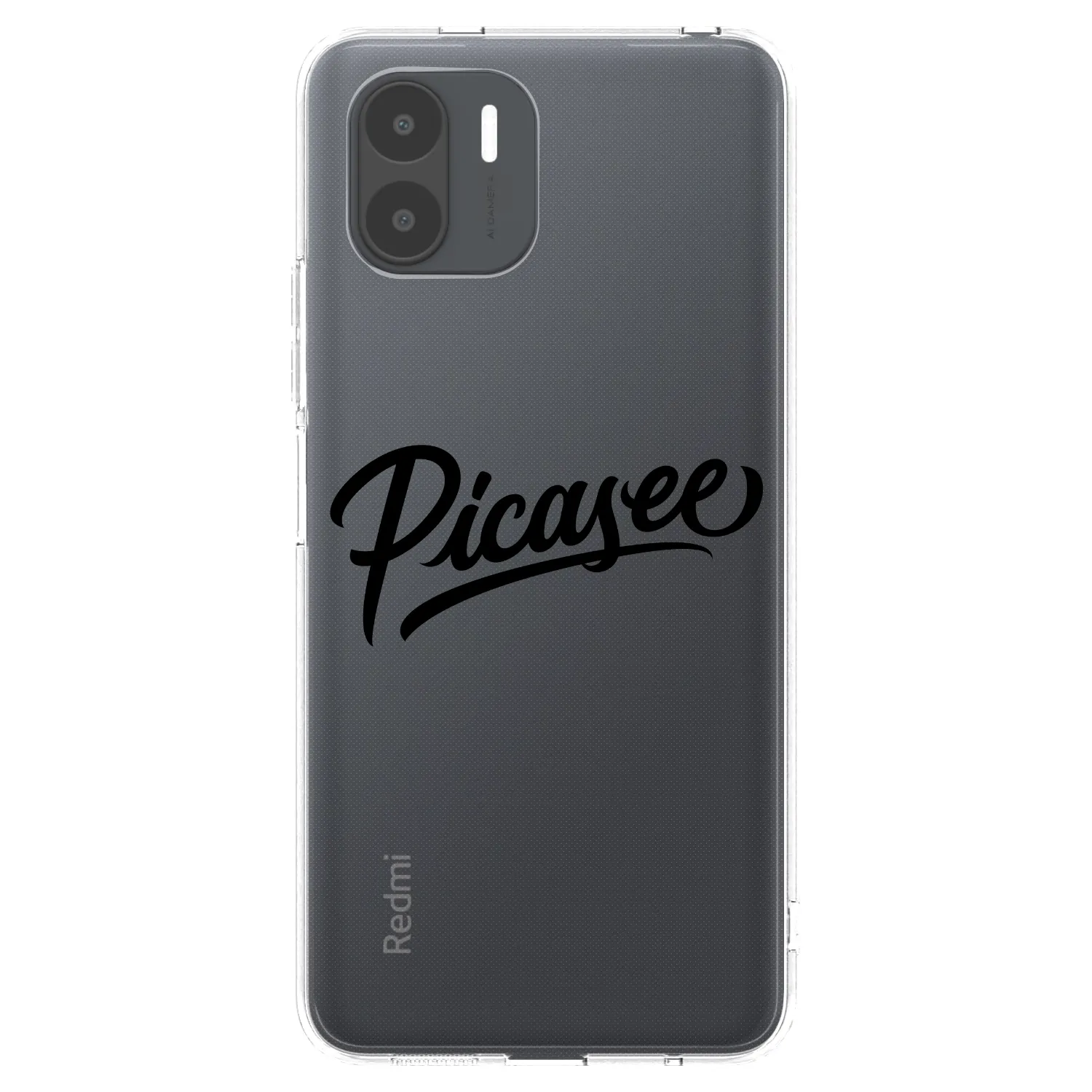 Picasee silikonska prozirna maskica za Xiaomi Redmi A2 - Picasee - old logo - black
