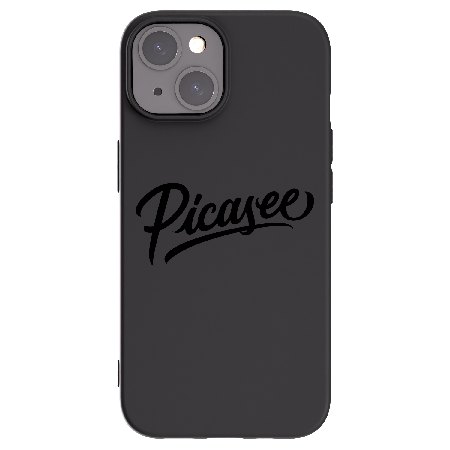 Picasee crna silikonska maskica za Apple iPhone 15 - Picasee - old logo - black