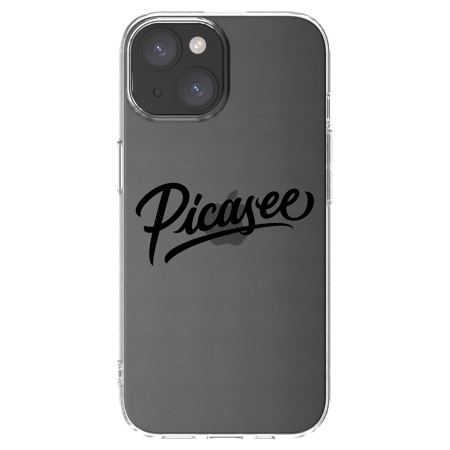 Picasee silikonska prozirna maskica za Apple iPhone 15 - Picasee - old logo - black