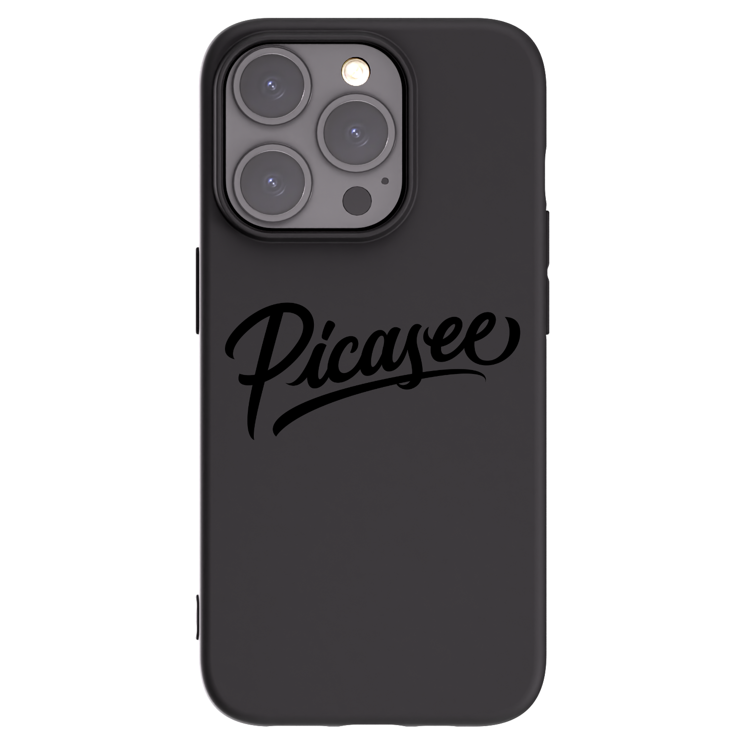 Picasee crna silikonska maskica za Apple iPhone 15 Pro - Picasee - old logo - black