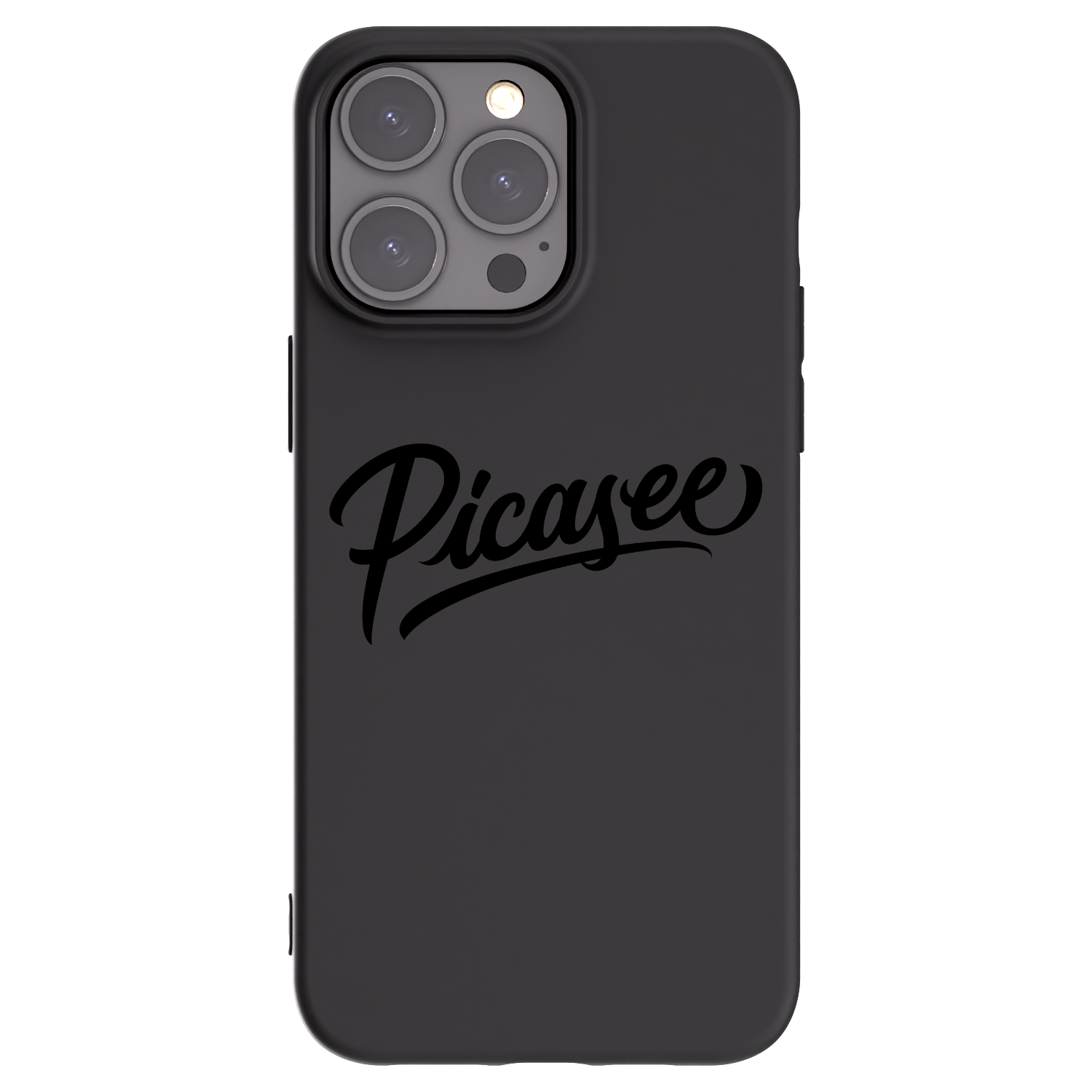 Picasee crna silikonska maskica za Apple iPhone 15 Pro Max - Picasee - old logo - black