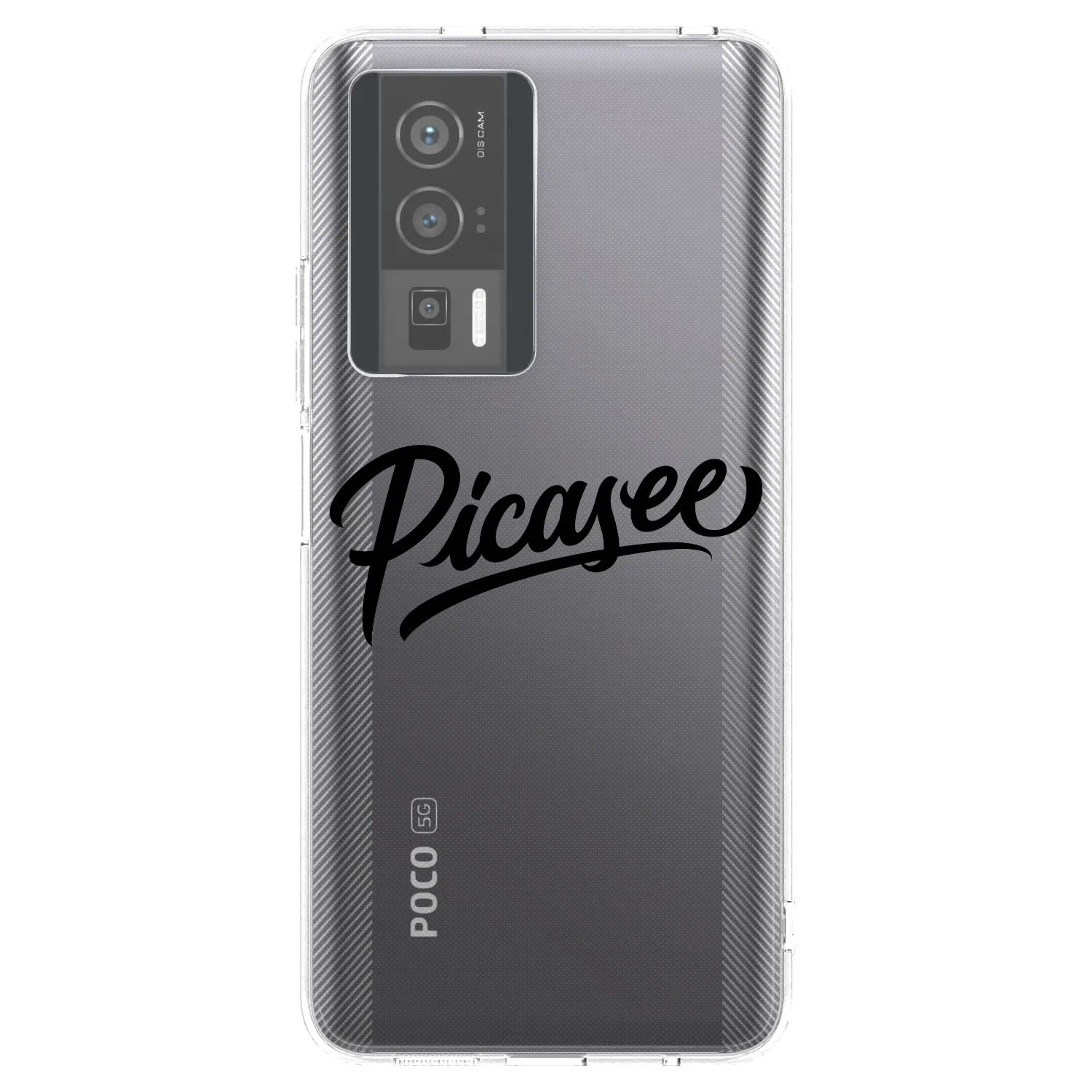 Picasee silikonska prozirna maskica za Xiaomi Poco F5 Pro 5G - Picasee - old logo - black