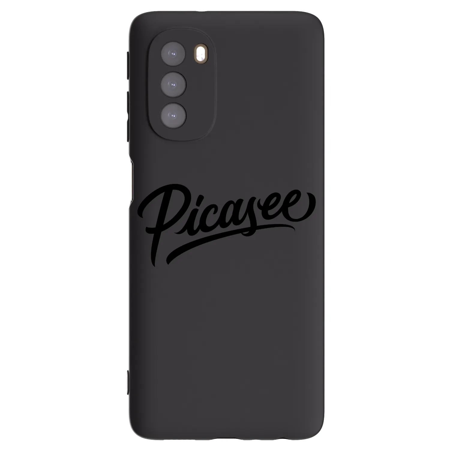 Picasee crna silikonska maskica za Motorola Moto G51 - Picasee - old logo - black