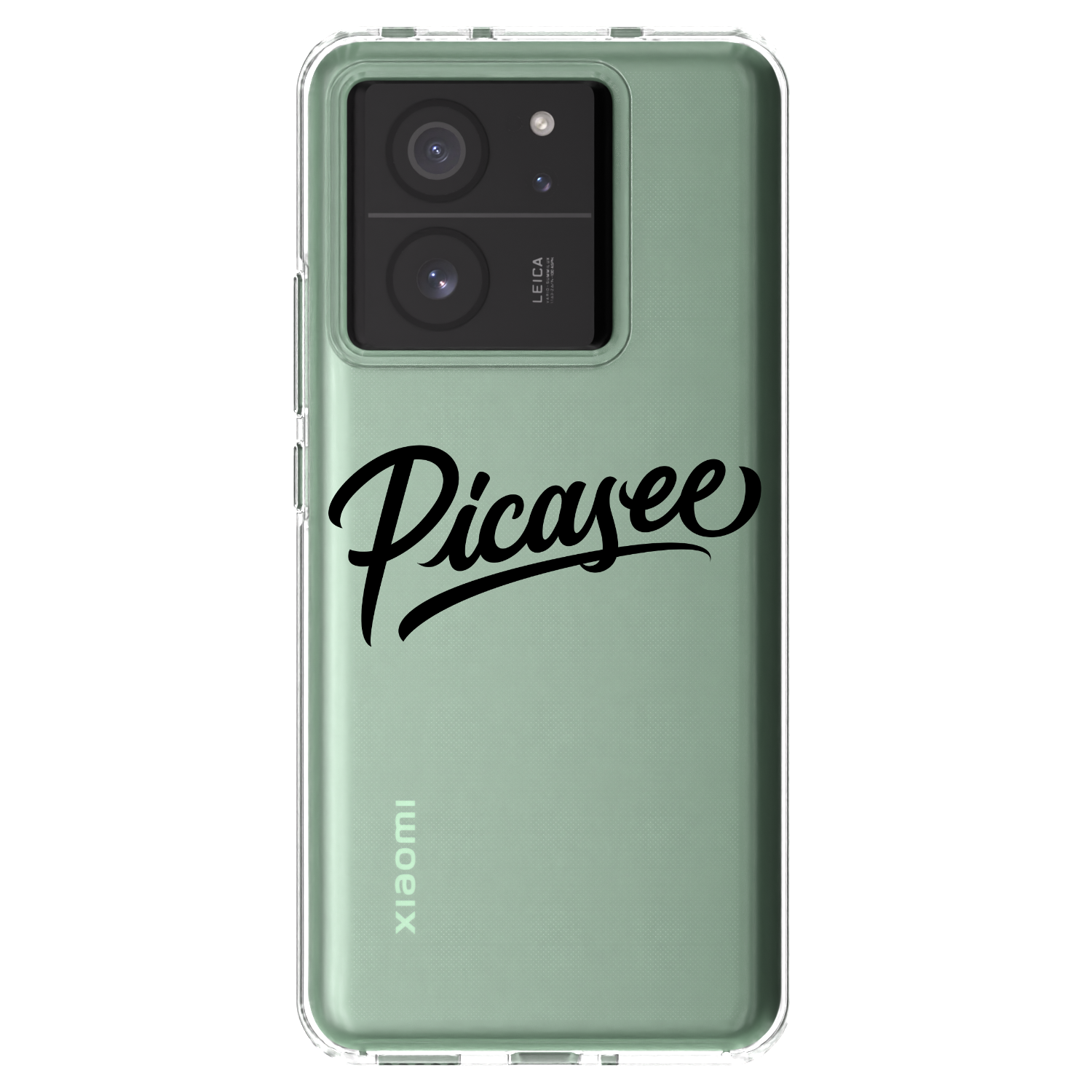 Picasee silikonska prozirna maskica za Xiaomi 13T - Picasee - old logo - black