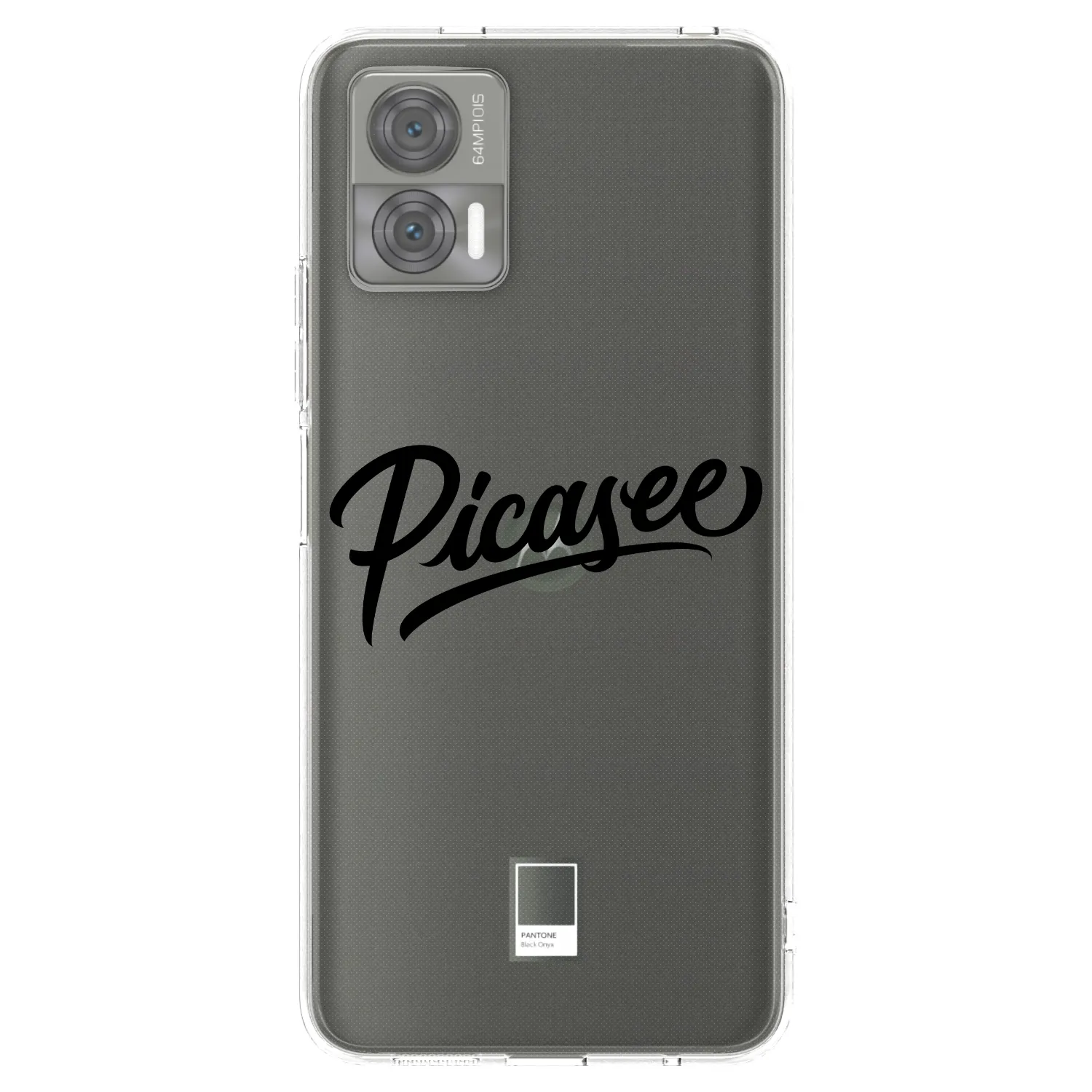Picasee silikonska prozirna maskica za Motorola Edge 30 Neo - Picasee - old logo - black