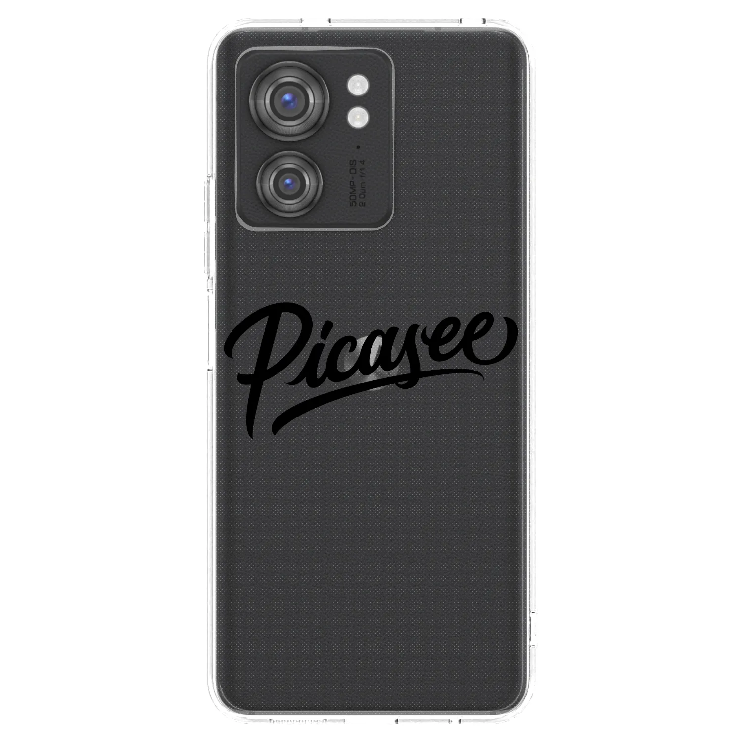 Picasee silikonska prozirna maskica za Motorola Edge 40 - Picasee - old logo - black
