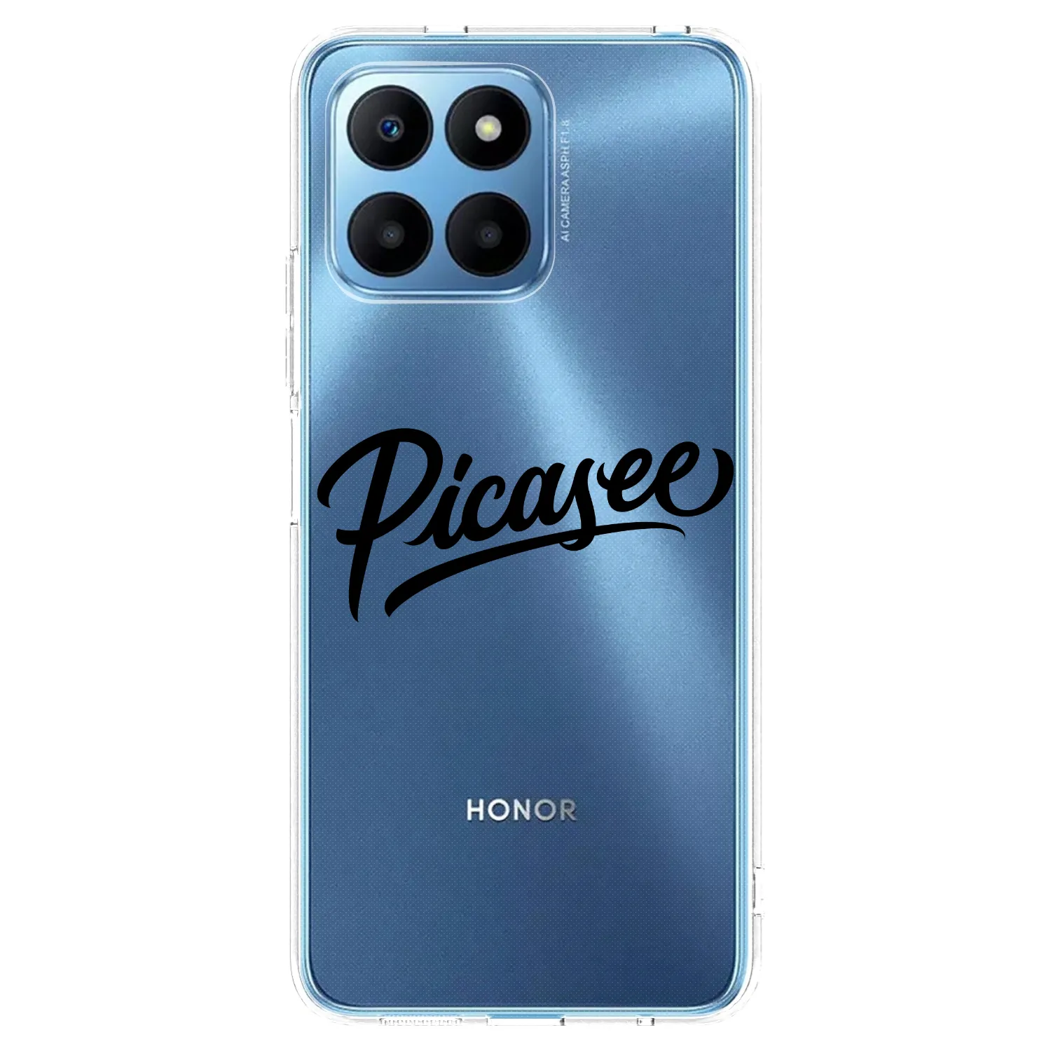 Picasee silikonska prozirna maskica za Honor 70 Lite - Picasee - old logo - black