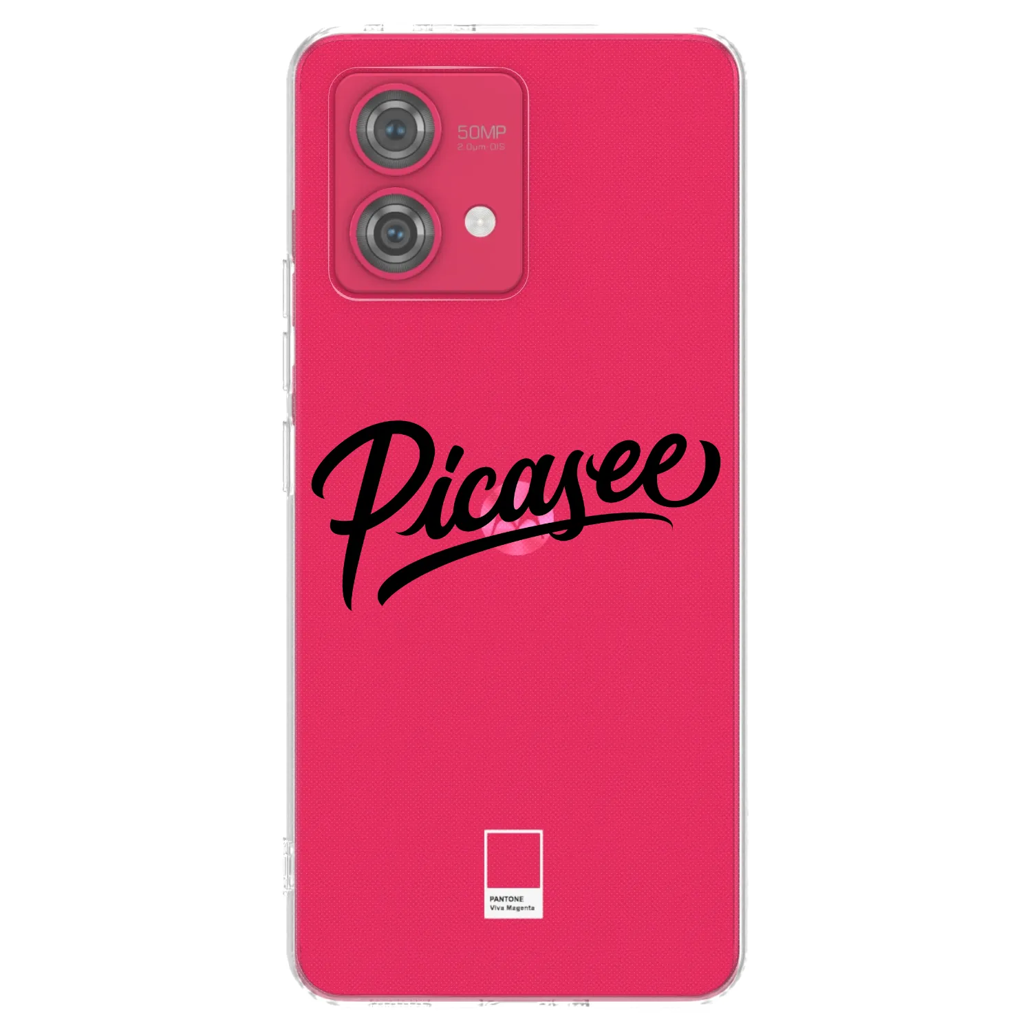 Picasee silikonska prozirna maskica za Motorola Moto G84 5G - Picasee - old logo - black