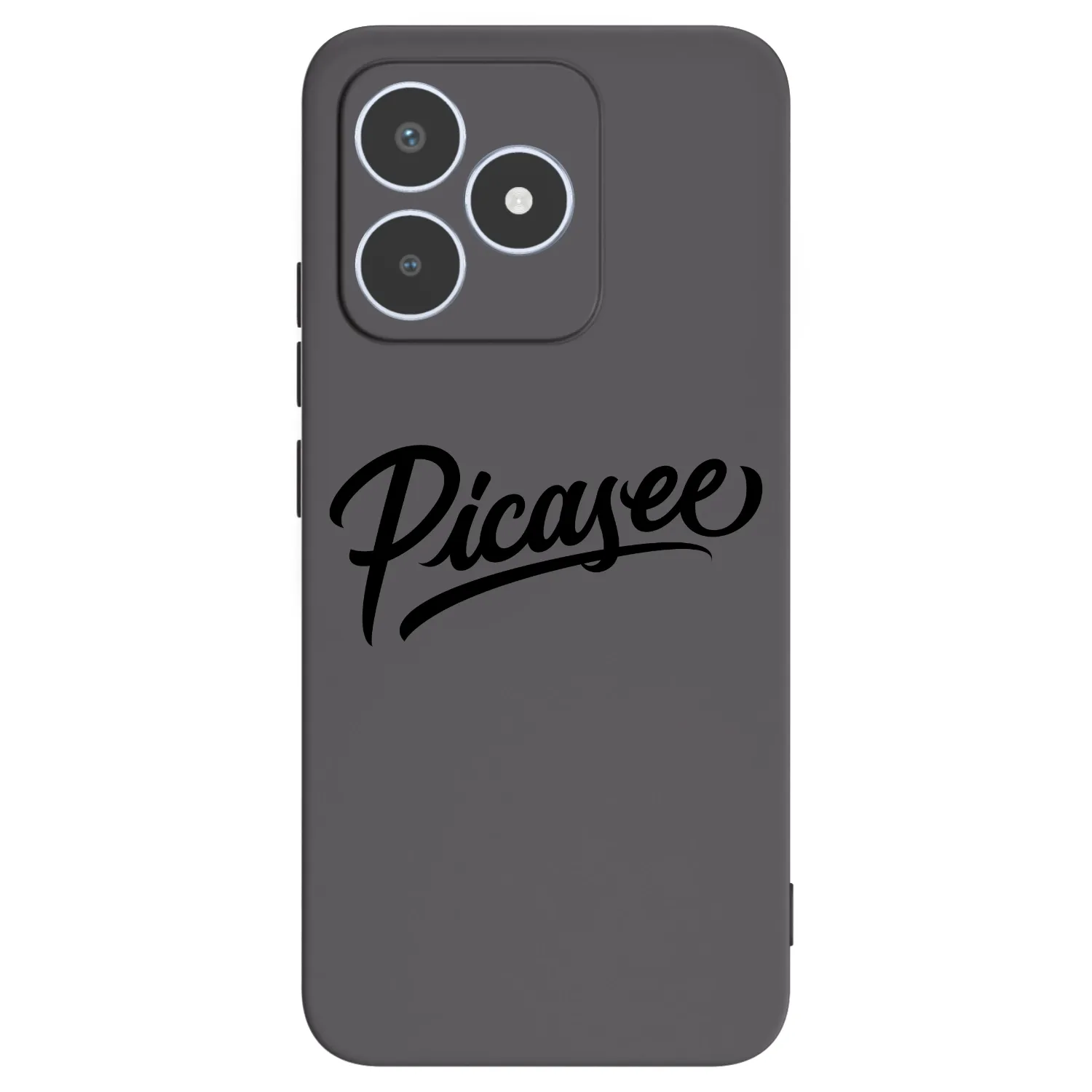 Picasee crna silikonska maskica za Realme C53 - Picasee - old logo - black