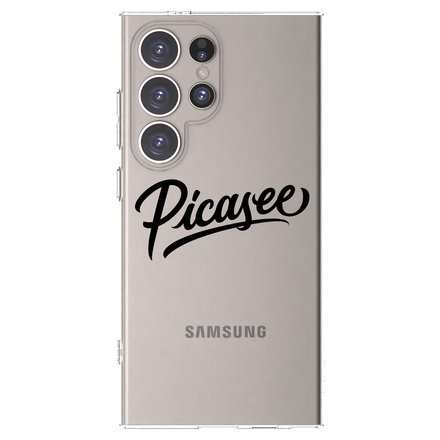 Picasee silikonska prozirna maskica za Samsung Galaxy S24 Ultra S928B 5G - Picasee - old logo - black