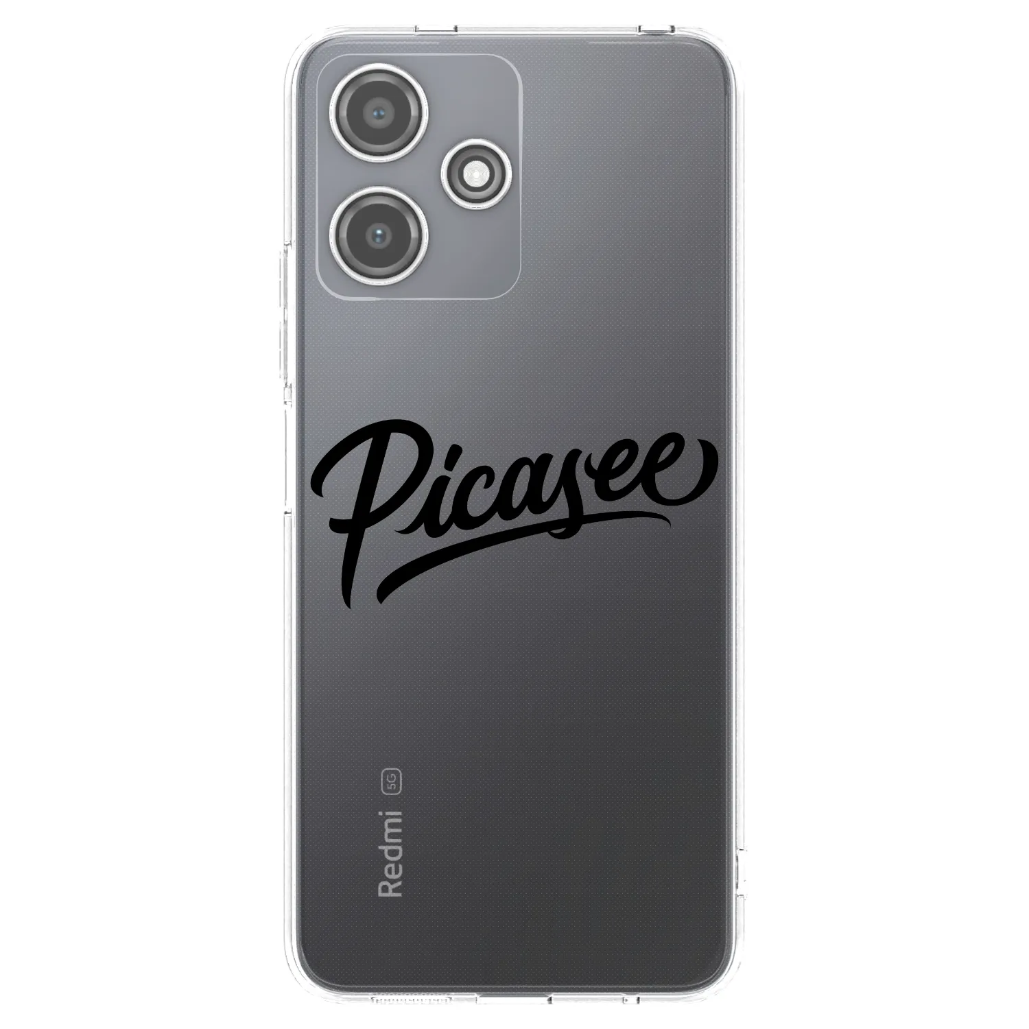Picasee silikonska prozirna maskica za Xiaomi Redmi 12 5G - Picasee - old logo - black