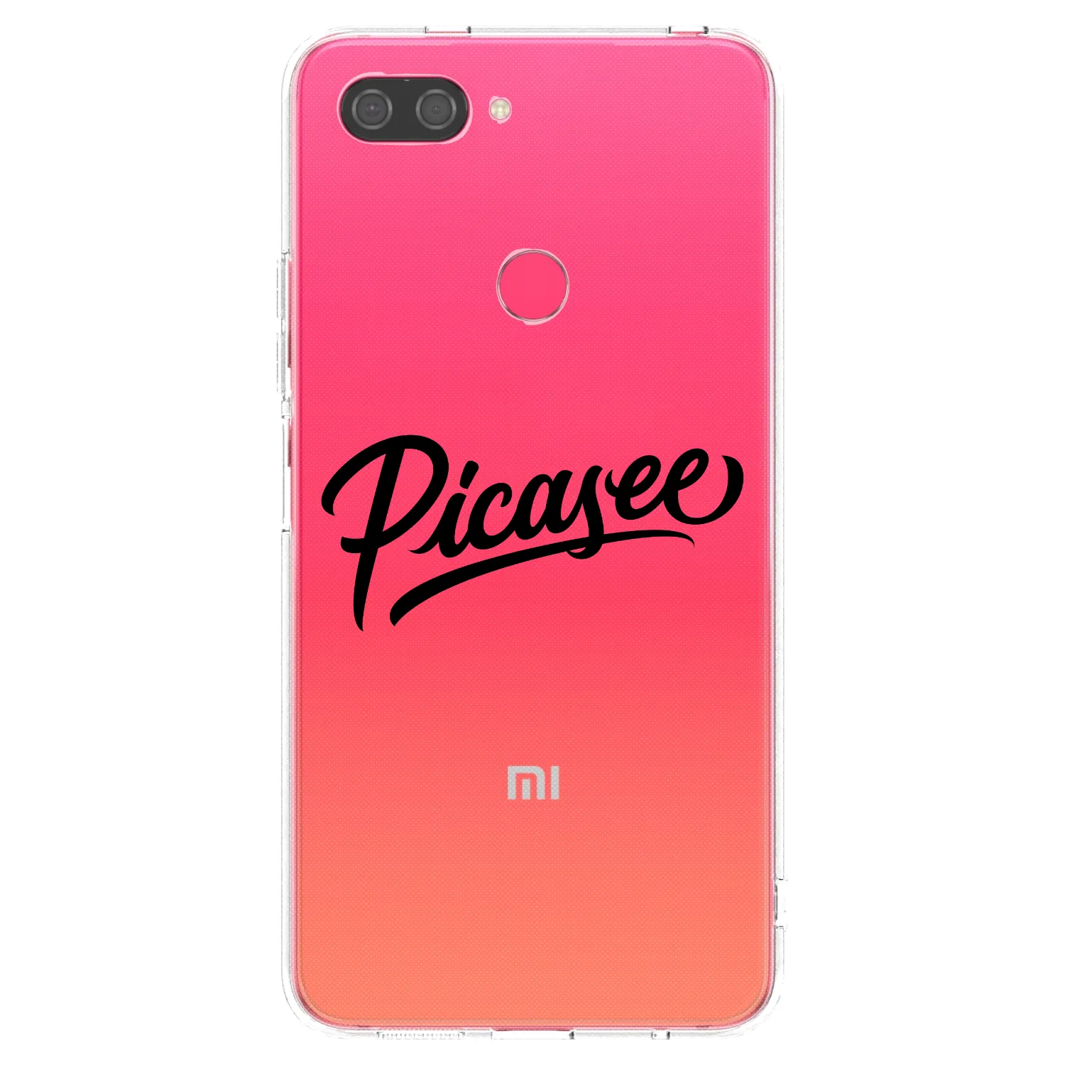 Picasee silikonska prozirna maskica za Xiaomi Mi 8 Lite - Picasee - old logo - black