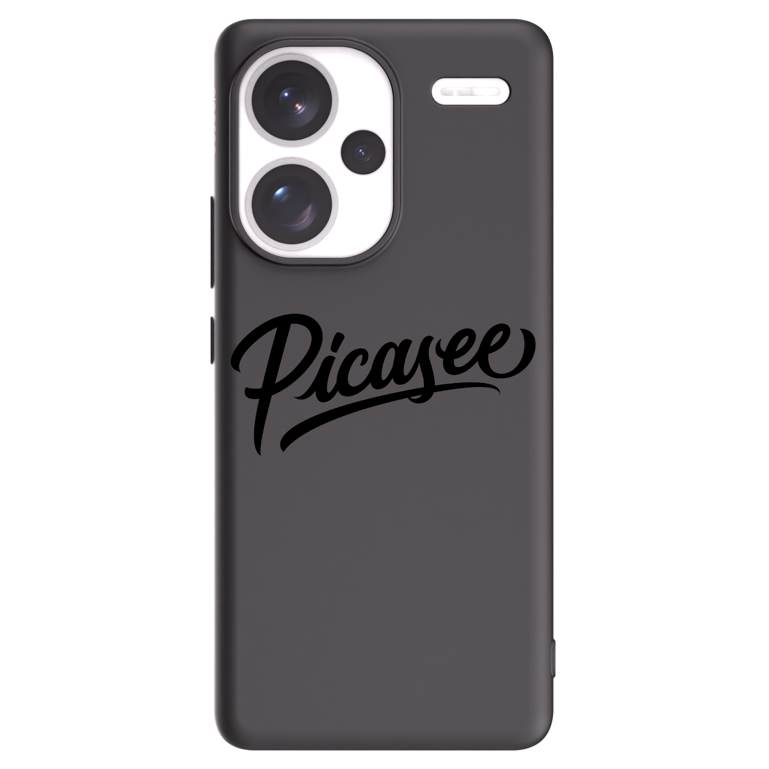 Picasee crna silikonska maskica za Xiaomi Redmi Note 13 Pro+ 5G - Picasee - old logo - black