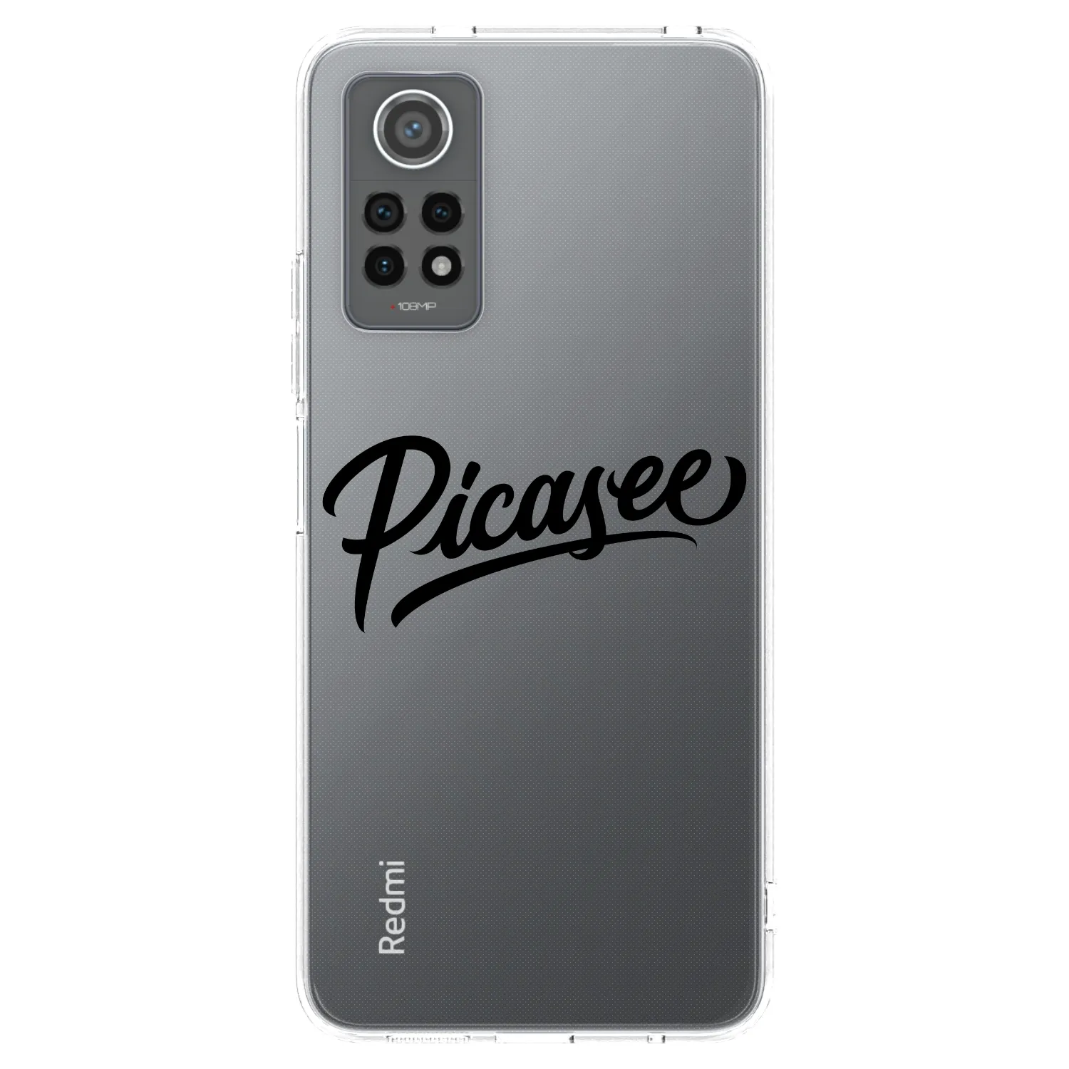 Picasee silikonska prozirna maskica za Xiaomi Redmi Note 12 Pro 4G - Picasee - old logo - black