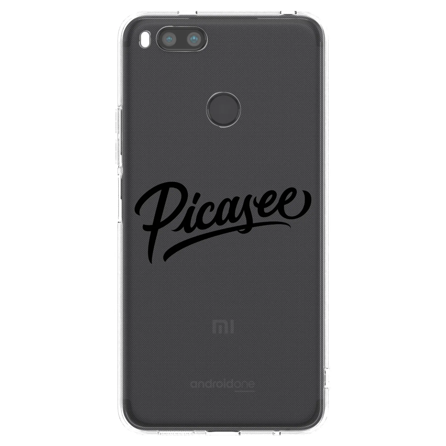 Picasee silikonska prozirna maskica za Xiaomi Mi A1 Global - Picasee - old logo - black