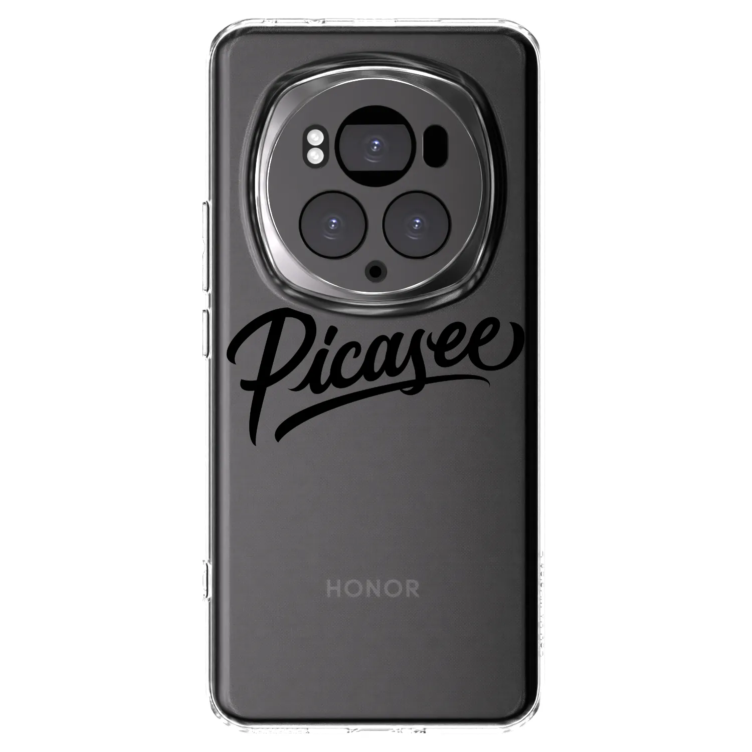 Picasee silikonska prozirna maskica za Honor Magic6 Pro - Picasee - old logo - black