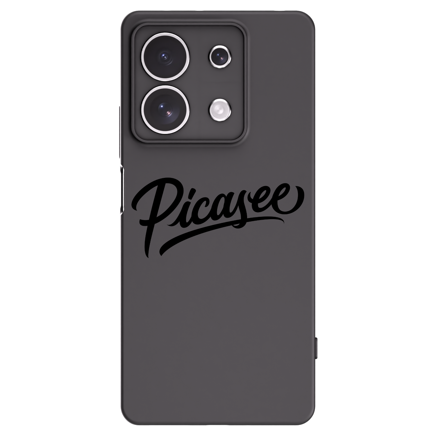 Picasee crna silikonska maskica za Xiaomi Redmi Note 13 4G - Picasee - old logo - black