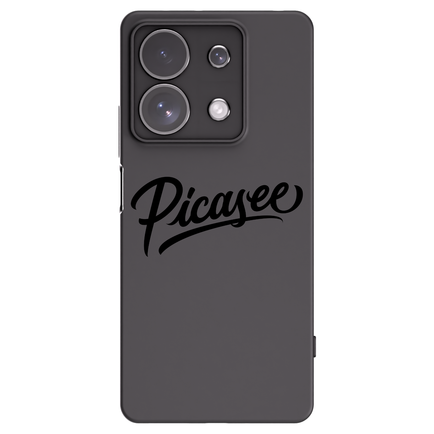 Picasee crna silikonska maskica za Xiaomi Redmi Note 13 Pro 4G - Picasee - old logo - black