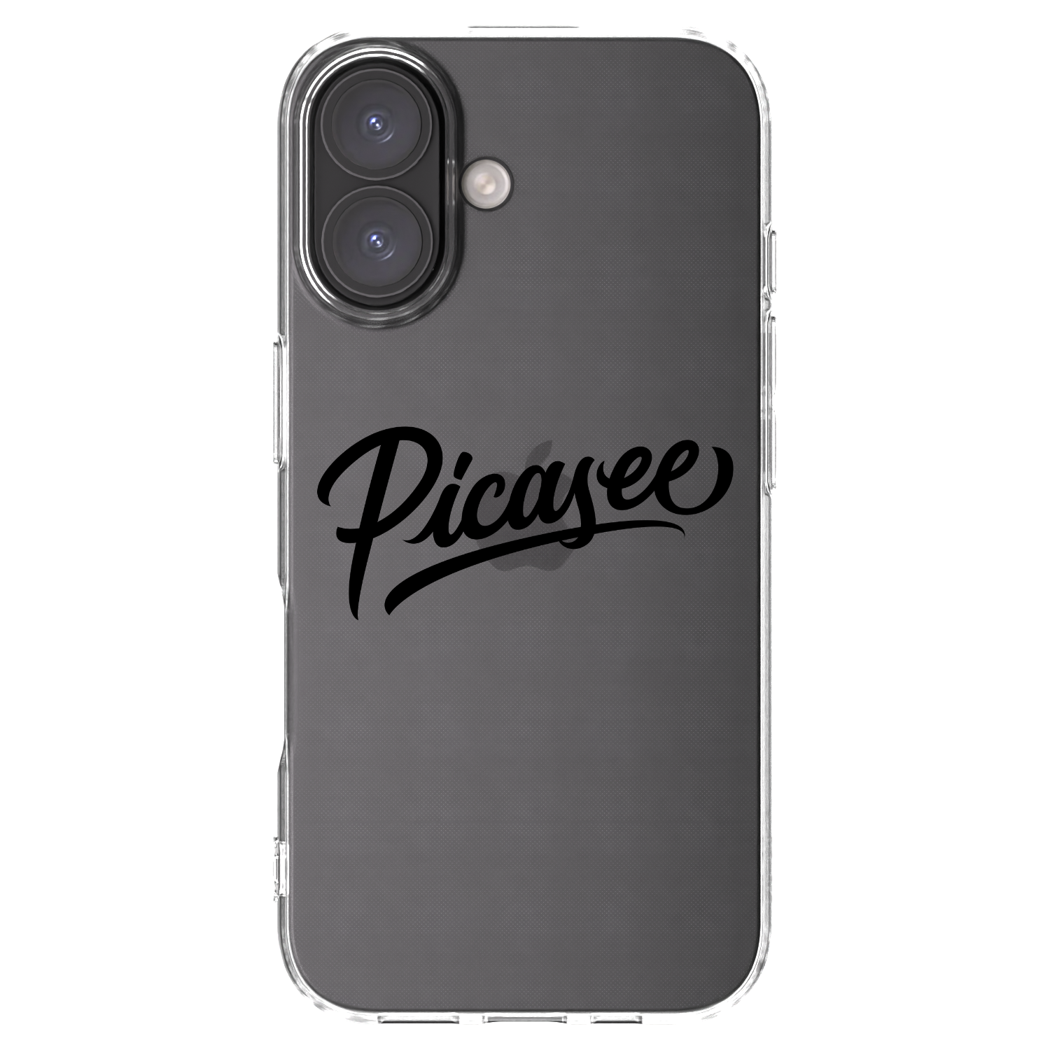 Picasee silikonska prozirna maskica za Apple iPhone 16 - Picasee - old logo - black