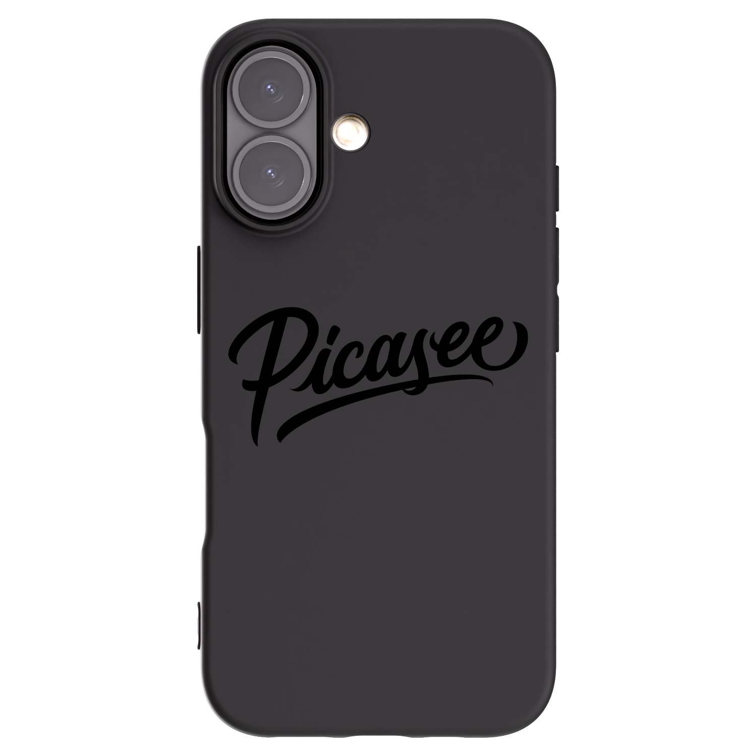 Picasee crna silikonska maskica za Apple iPhone 16 - Picasee - old logo - black