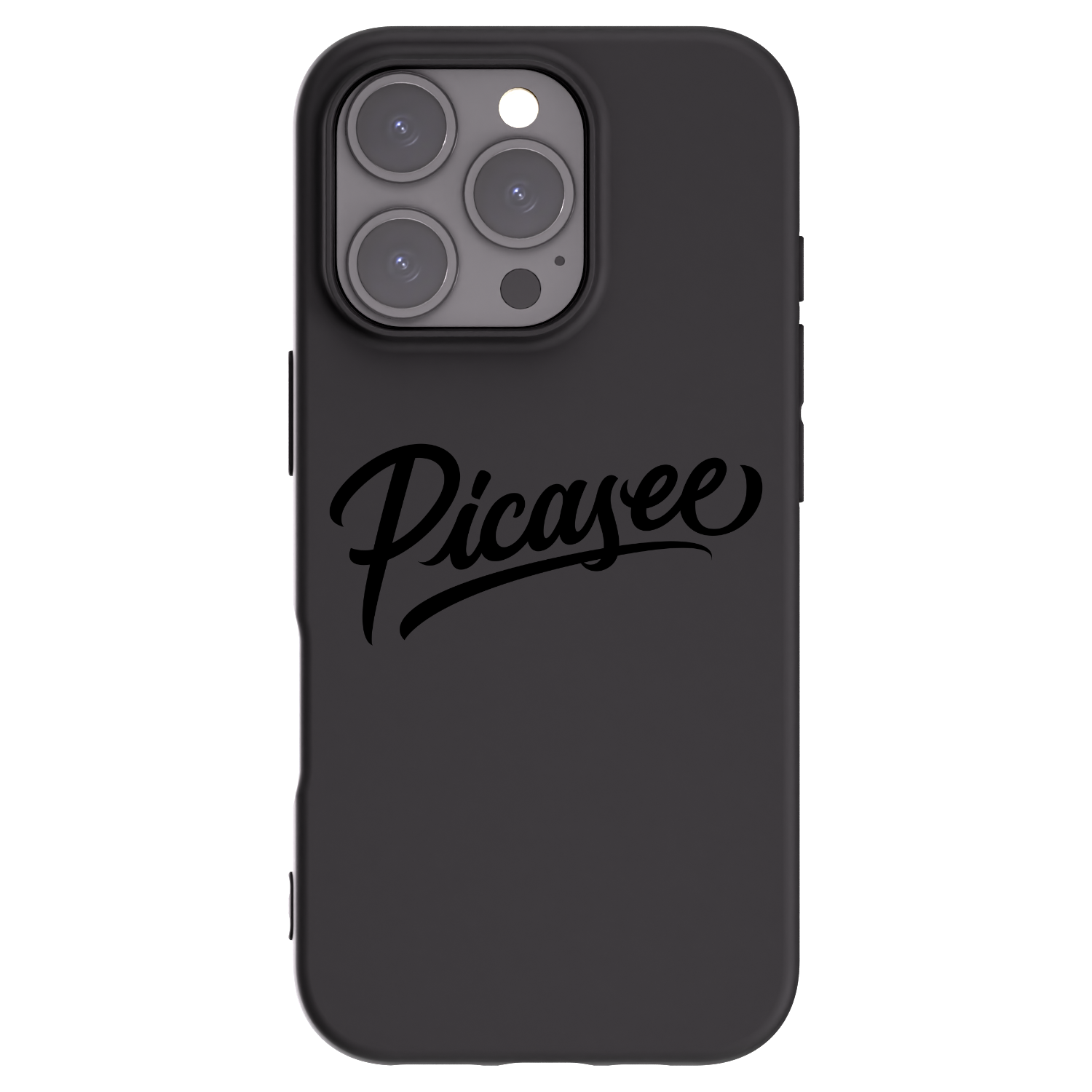 Picasee crna silikonska maskica za Apple iPhone 16 Pro - Picasee - old logo - black