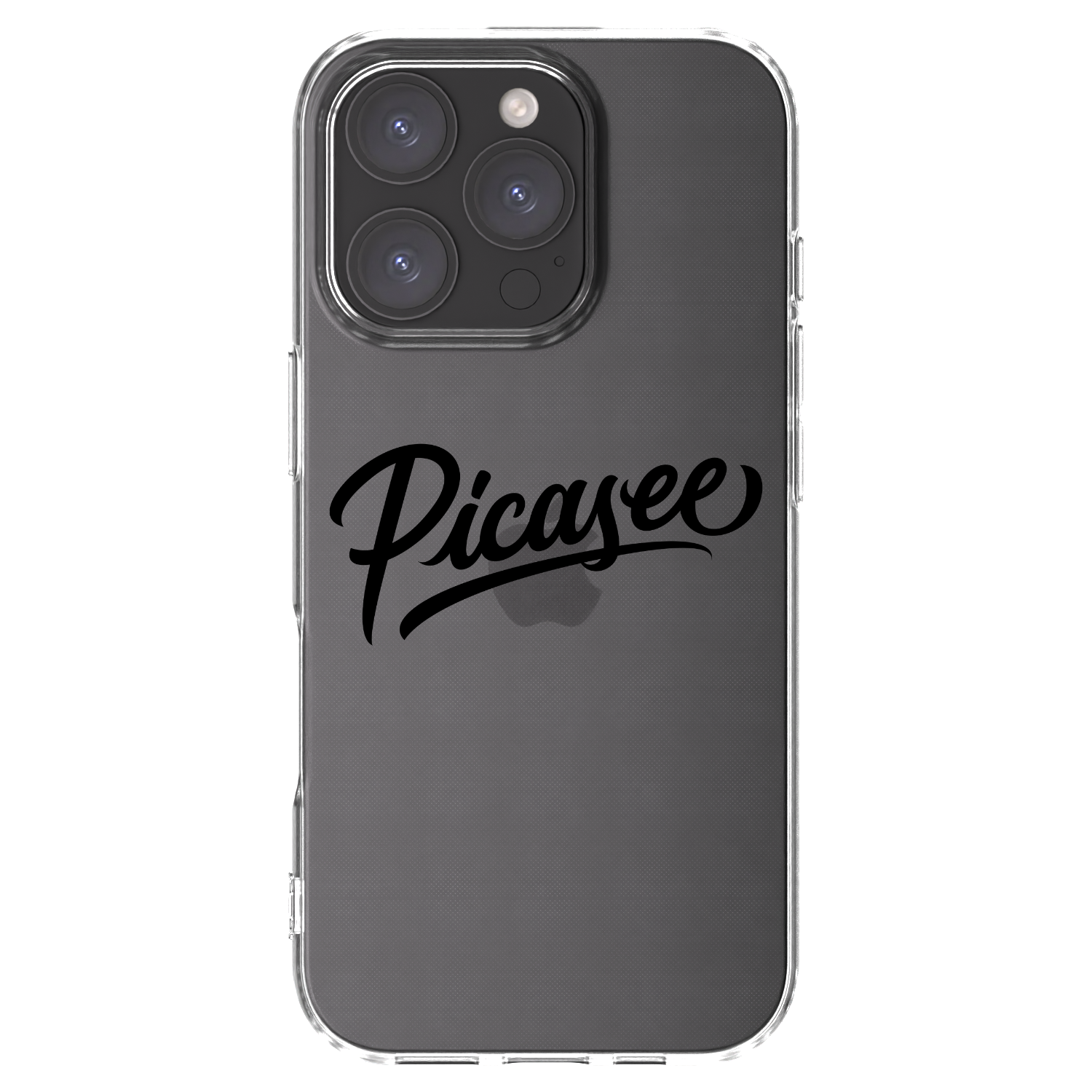 Picasee silikonska prozirna maskica za Apple iPhone 16 Pro - Picasee - old logo - black