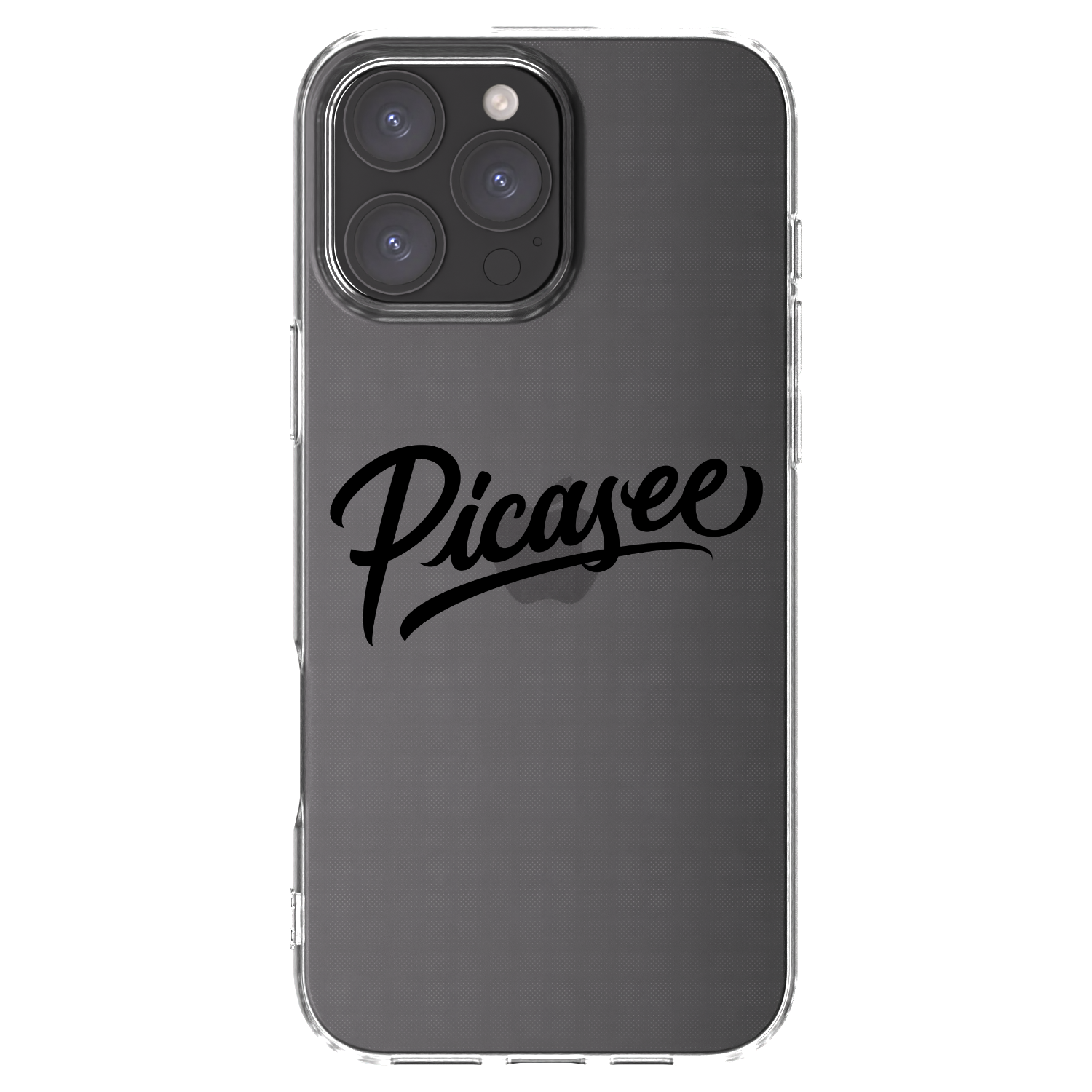 Picasee silikonska prozirna maskica za Apple iPhone 16 Pro Max - Picasee - old logo - black