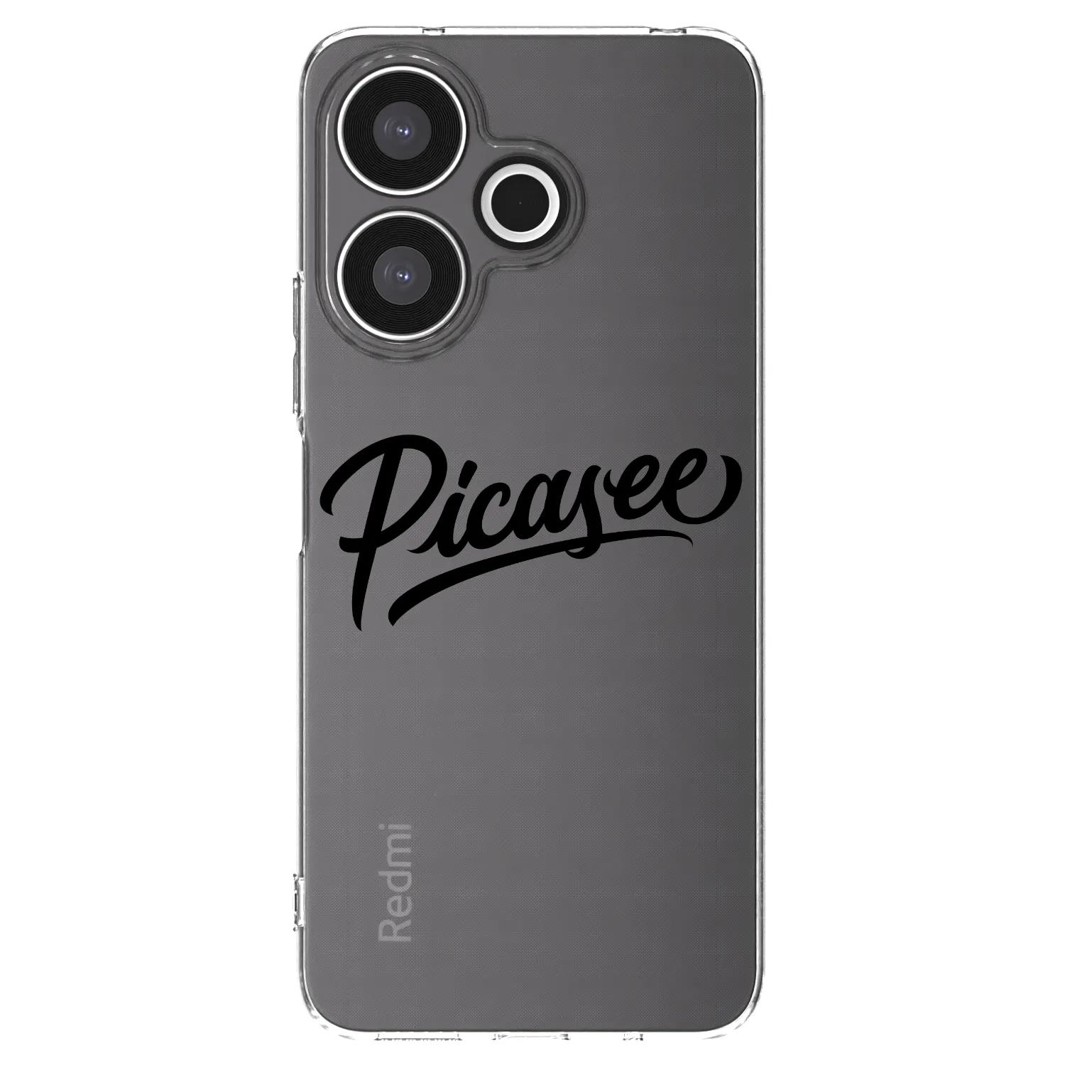 Picasee silikonska prozirna maskica za Xiaomi Redmi 13 4G - Picasee - old logo - black
