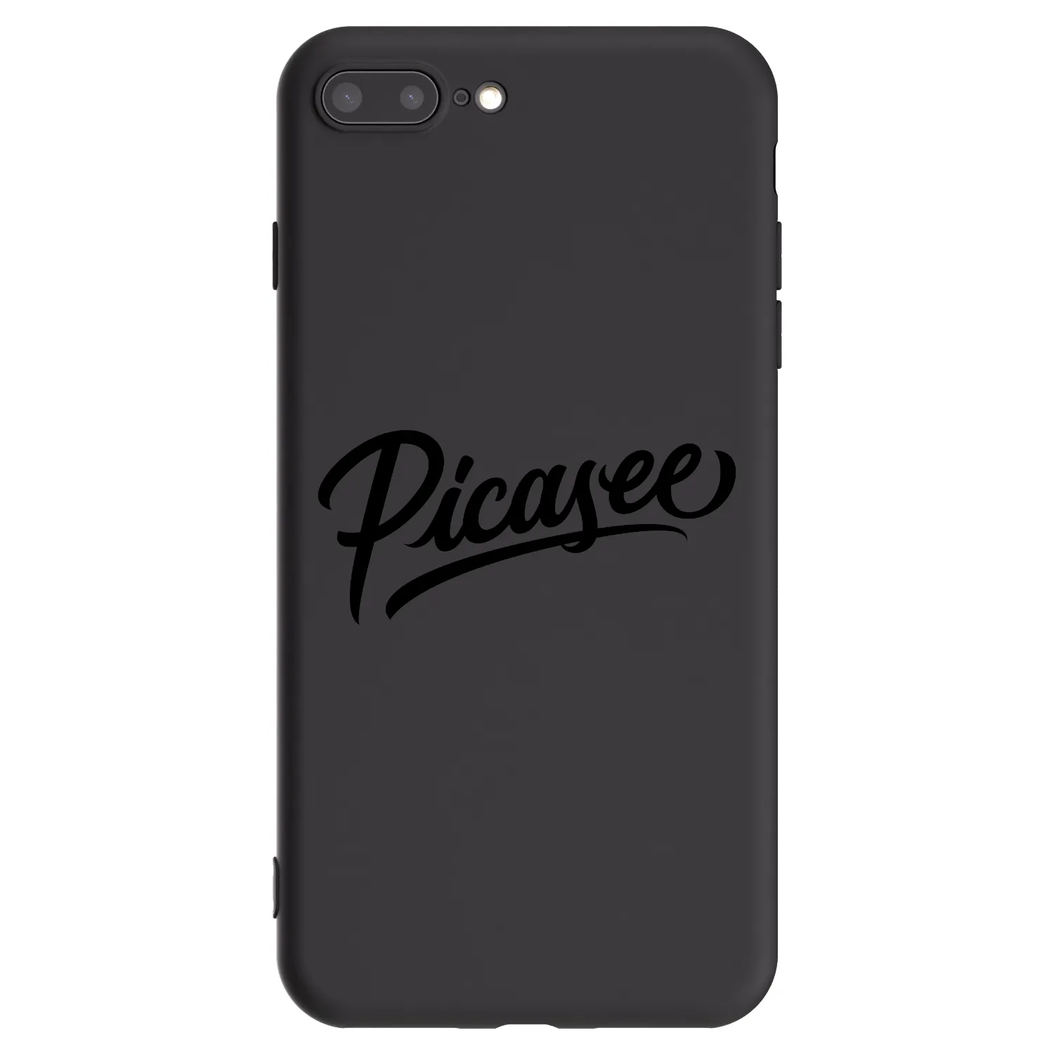 Picasee crna silikonska maskica za Apple iPhone 8 Plus - Picasee - old logo - black