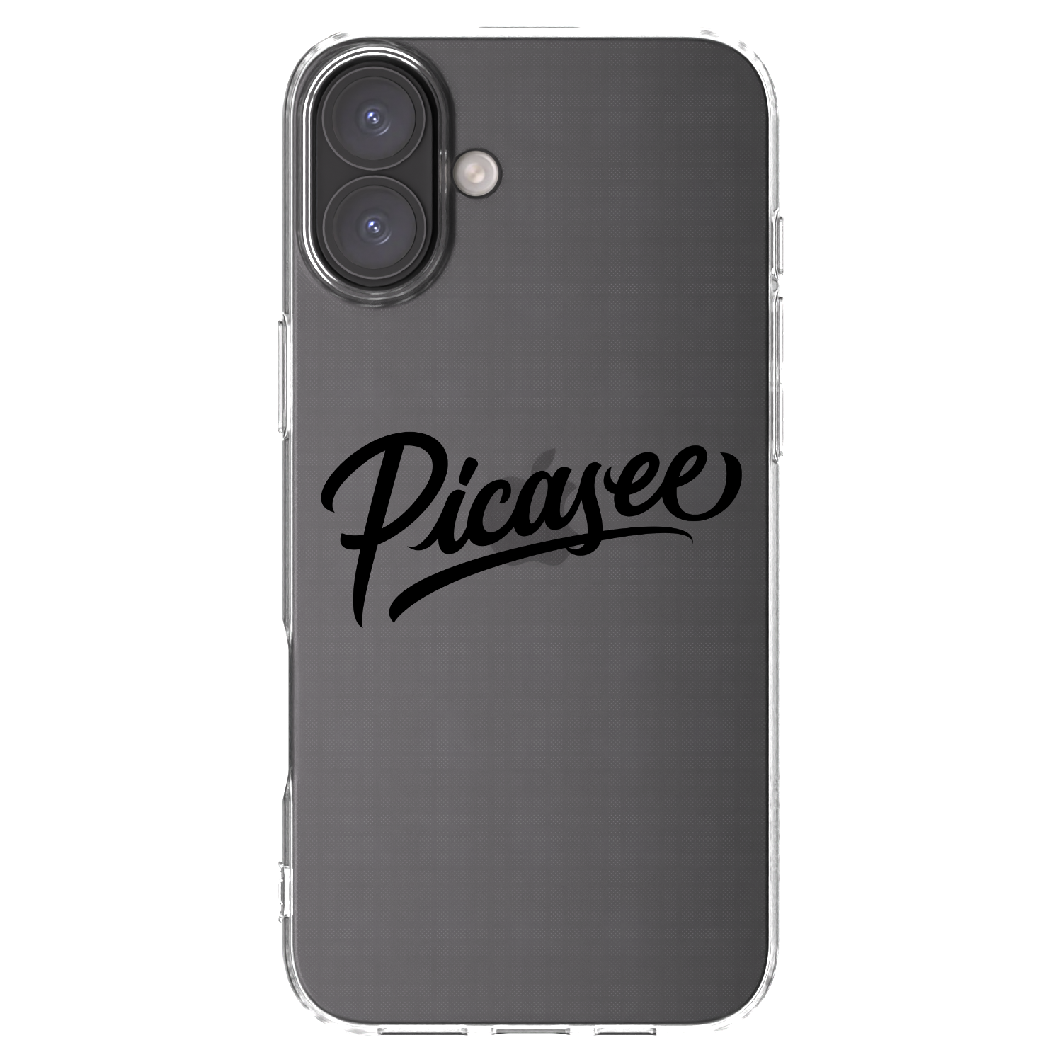 Picasee silikonska prozirna maskica za Apple iPhone 16 Plus - Picasee - old logo - black