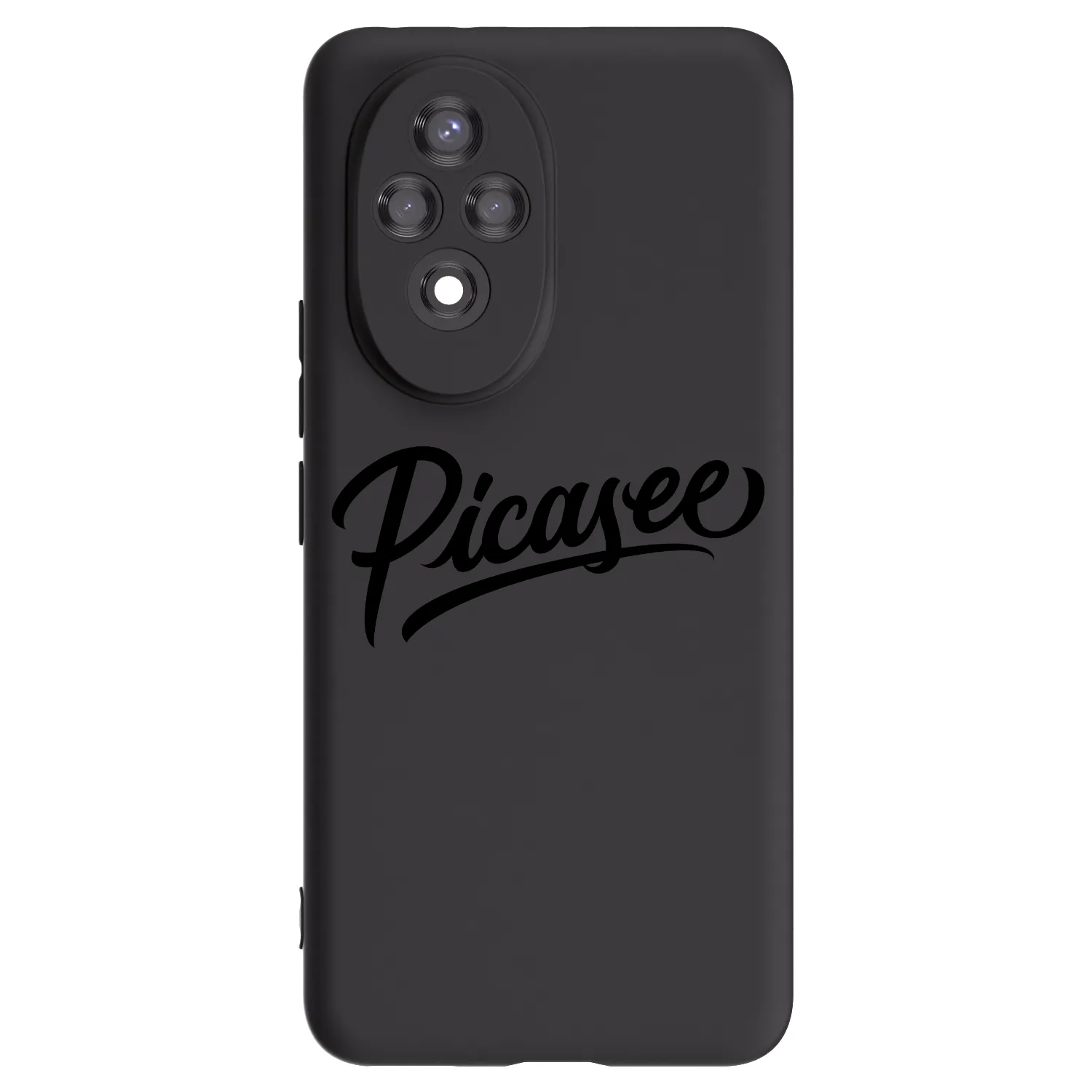 Picasee crna silikonska maskica za Honor 200 Pro 5G - Picasee - old logo - black