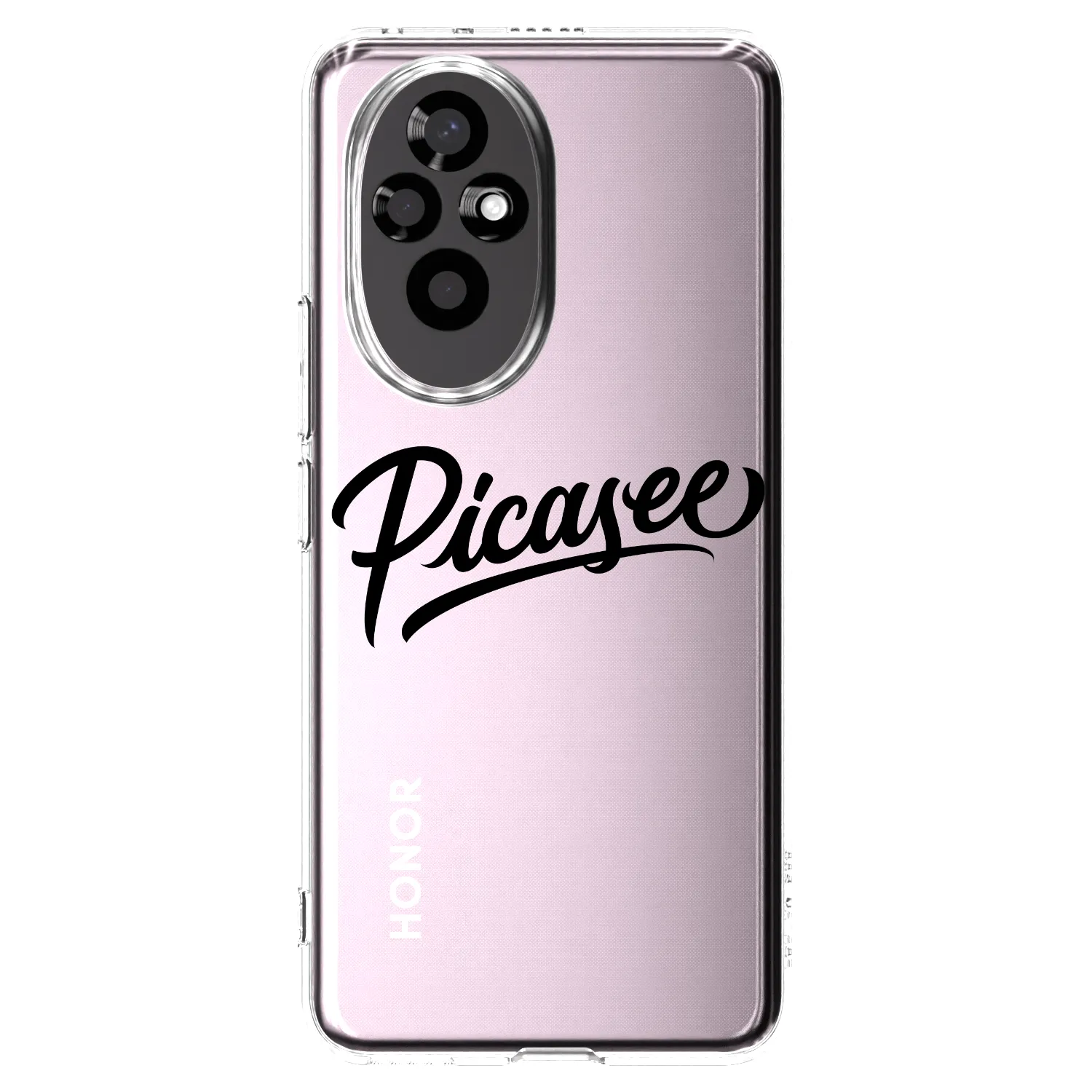 Picasee silikonska prozirna maskica za Honor 200 Pro 5G - Picasee - old logo - black