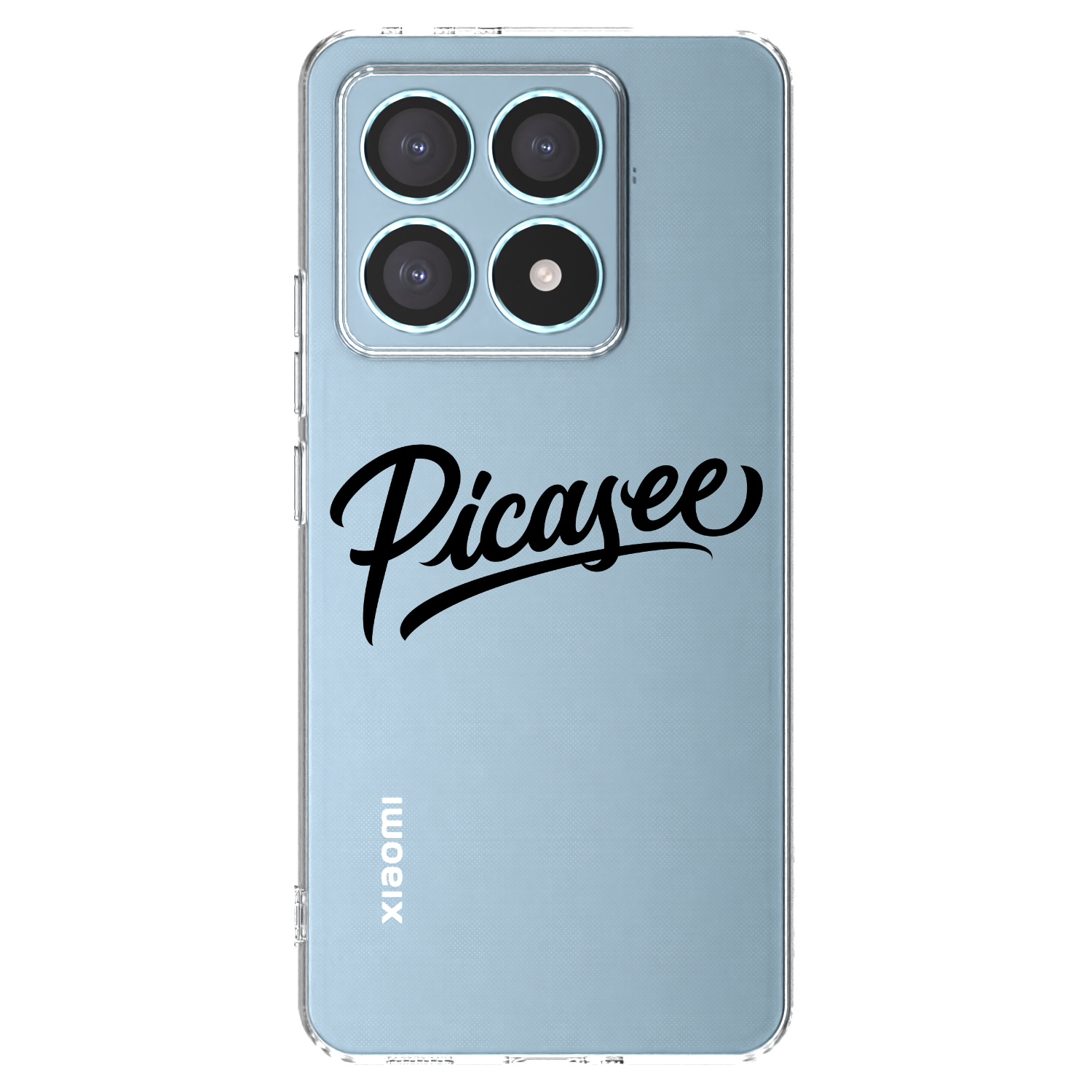 Picasee silikonska prozirna maskica za Xiaomi 14T Pro - Picasee - old logo - black