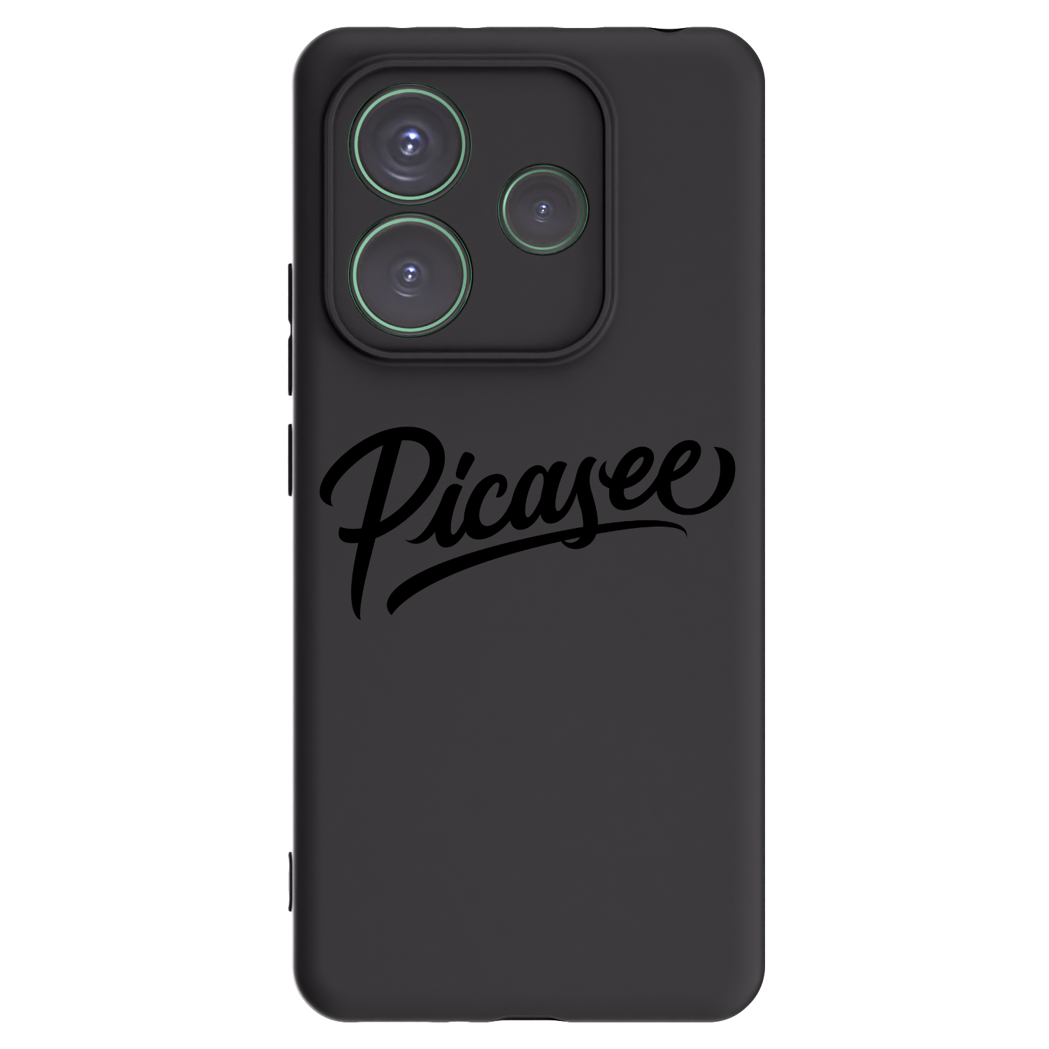 Picasee crna silikonska maskica za Xiaomi Redmi Note 14 5G - Picasee - old logo - black