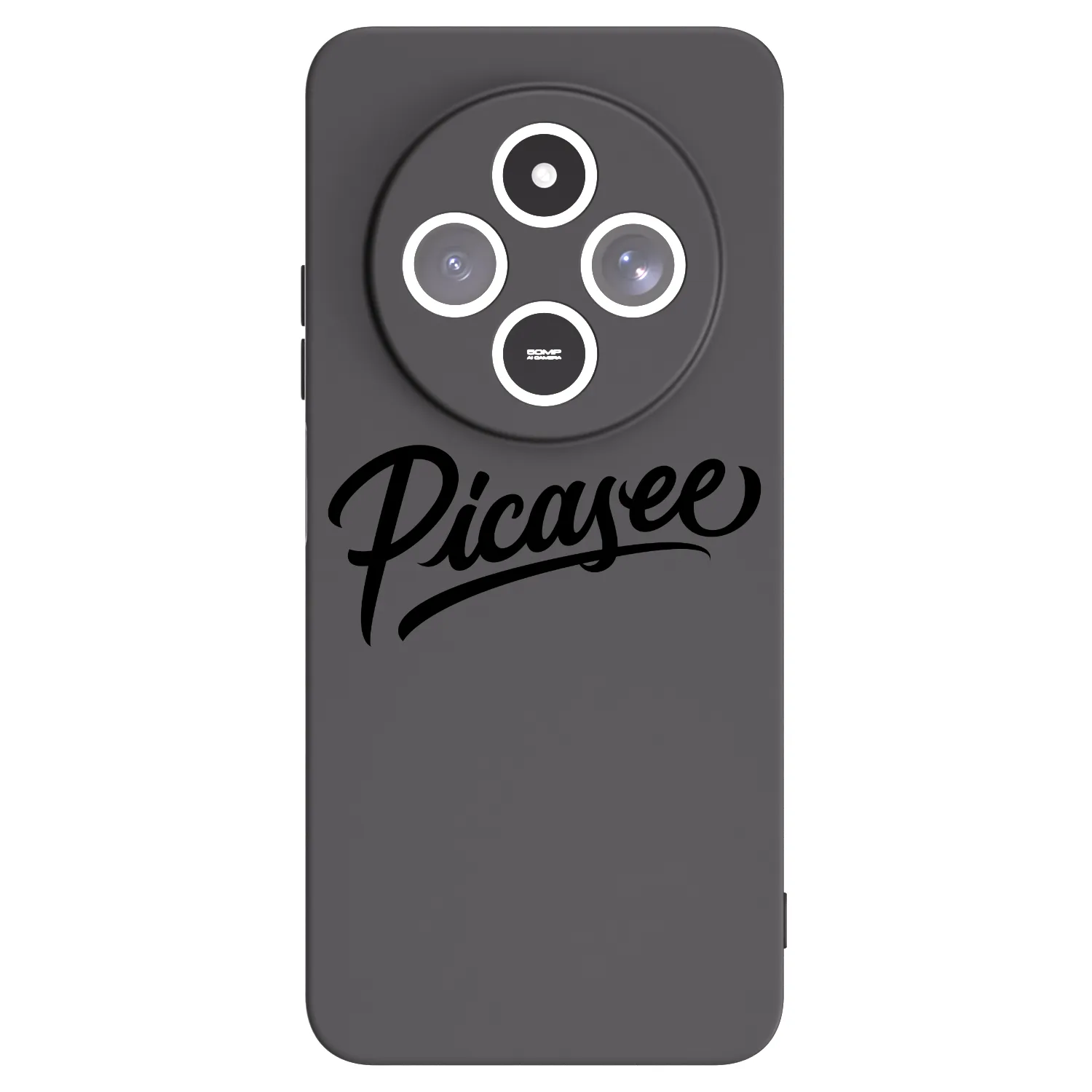 Picasee crna silikonska maskica za Xiaomi Redmi 14C - Picasee - old logo - black