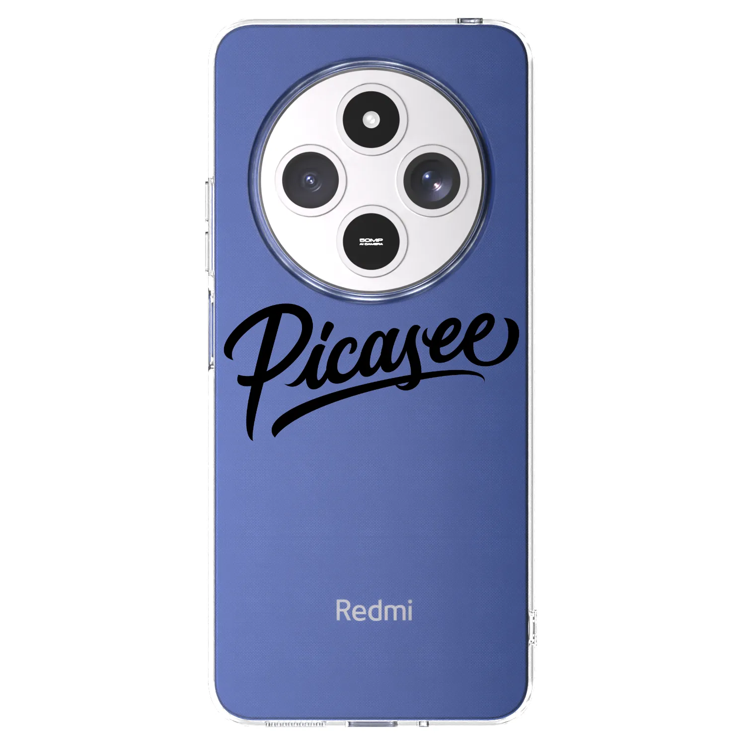 Picasee silikonska prozirna maskica za Xiaomi Redmi 14C - Picasee - old logo - black